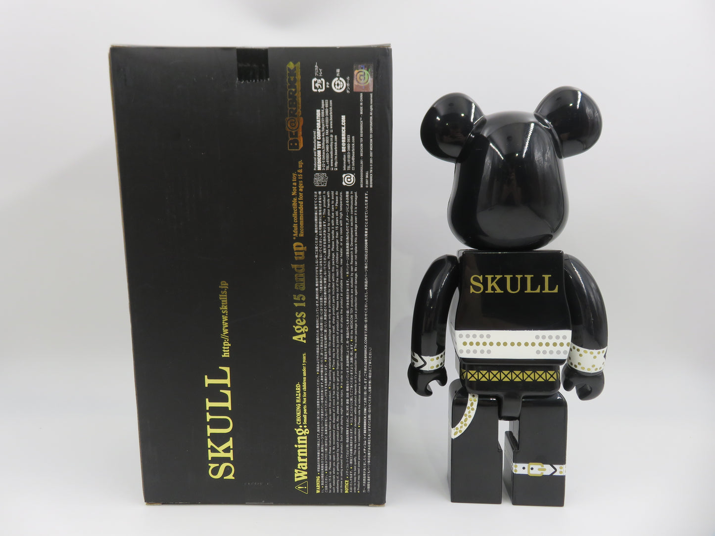 BEARBRICK Skull JP 400% - Medicom Toy (2007) Be@rbrick Art Toy