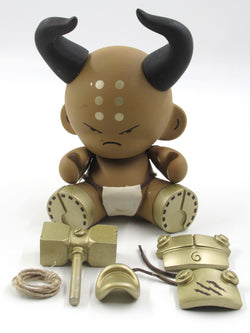 HUCK GEE Minosu & The Golden Bull RARE - Kidrobot (2009) Artist Signed Designer Art Toy