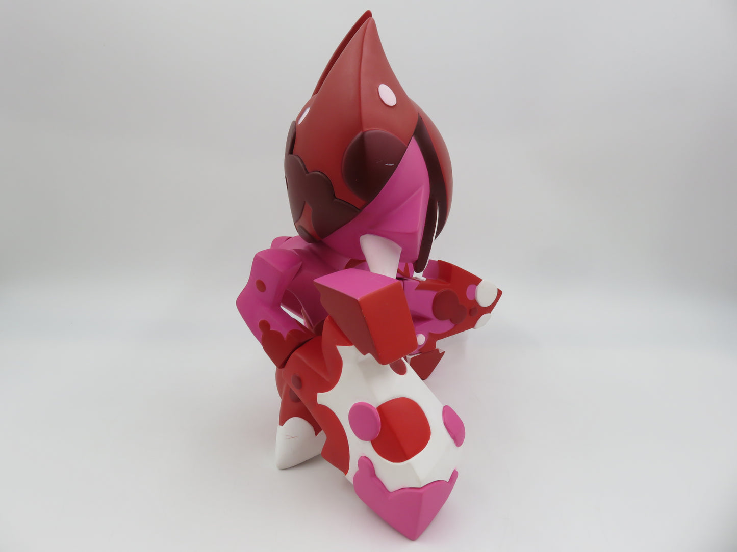 MIST Orus Pink/Red 12" Vinyl Figure - BonusToyz (2006) ArtToyz Original Designer Toy