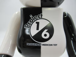 BEARBRICK x Project 1/6 Monotone 400% - Medicom Toy (2007) Be@rbrick Limited Art Toy