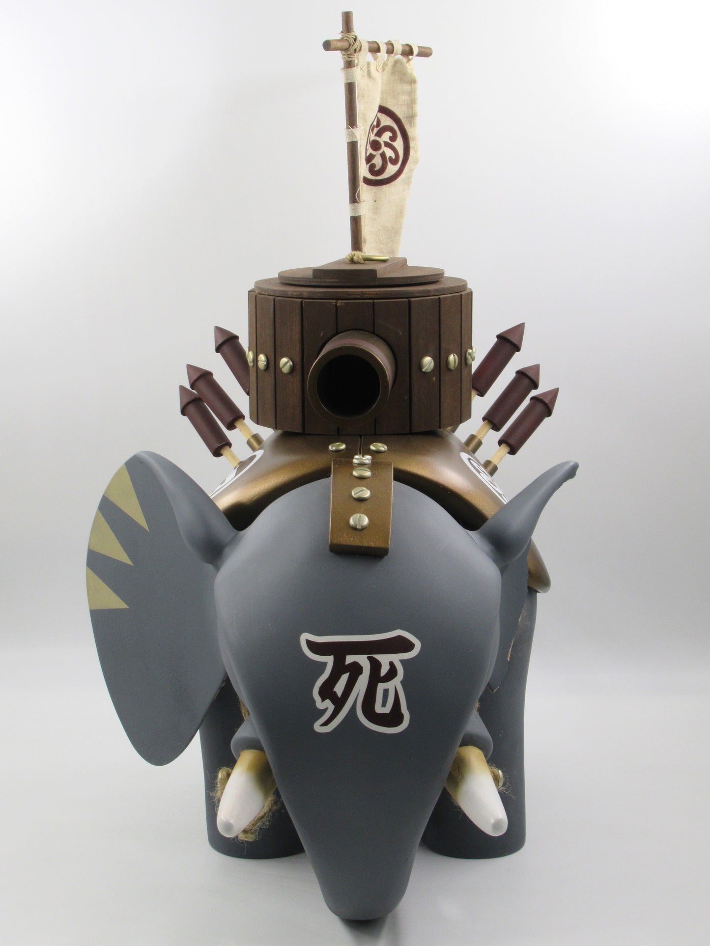 HUCK GEE Elephant & Rider - Kidrobot Artist Signed (2012) Designer Art Toy