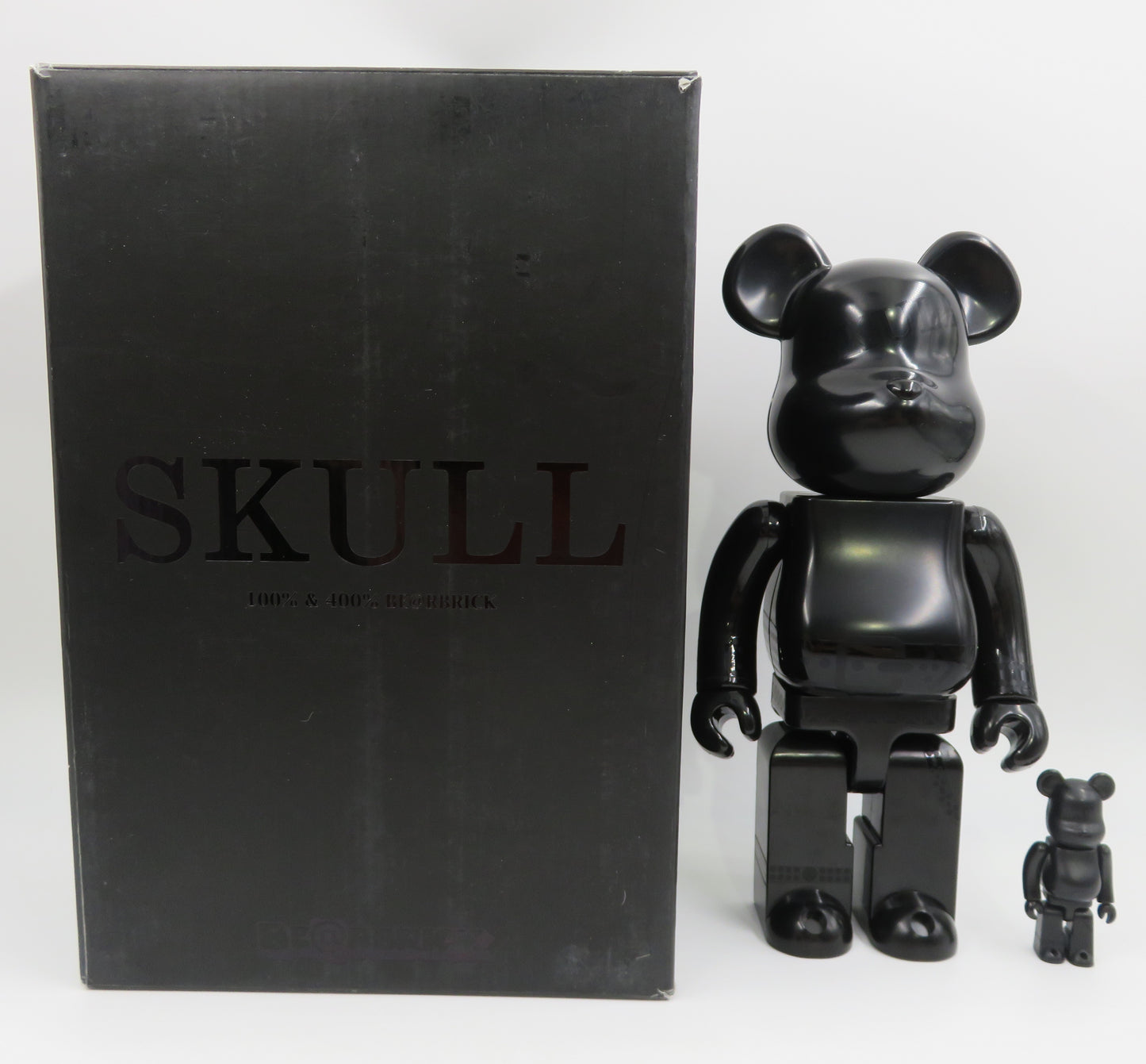 BEARBRICK Skull The Fifths 100% & 400% Figure Set - Medicom Toy (2008) Be@rbrick Art Toy