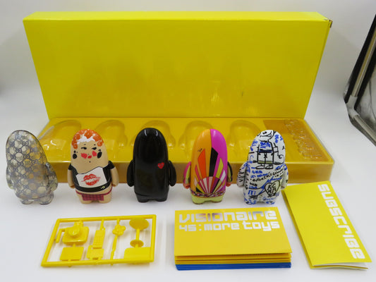 VISIONAIRE Issue 45 Yellow Version - Kidrobot (2005) LE #3861 Designer Art Figure Set