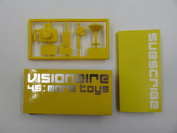 VISIONAIRE Issue 45 Yellow Version - Kidrobot (2005) LE #3861 Designer Art Figure Set