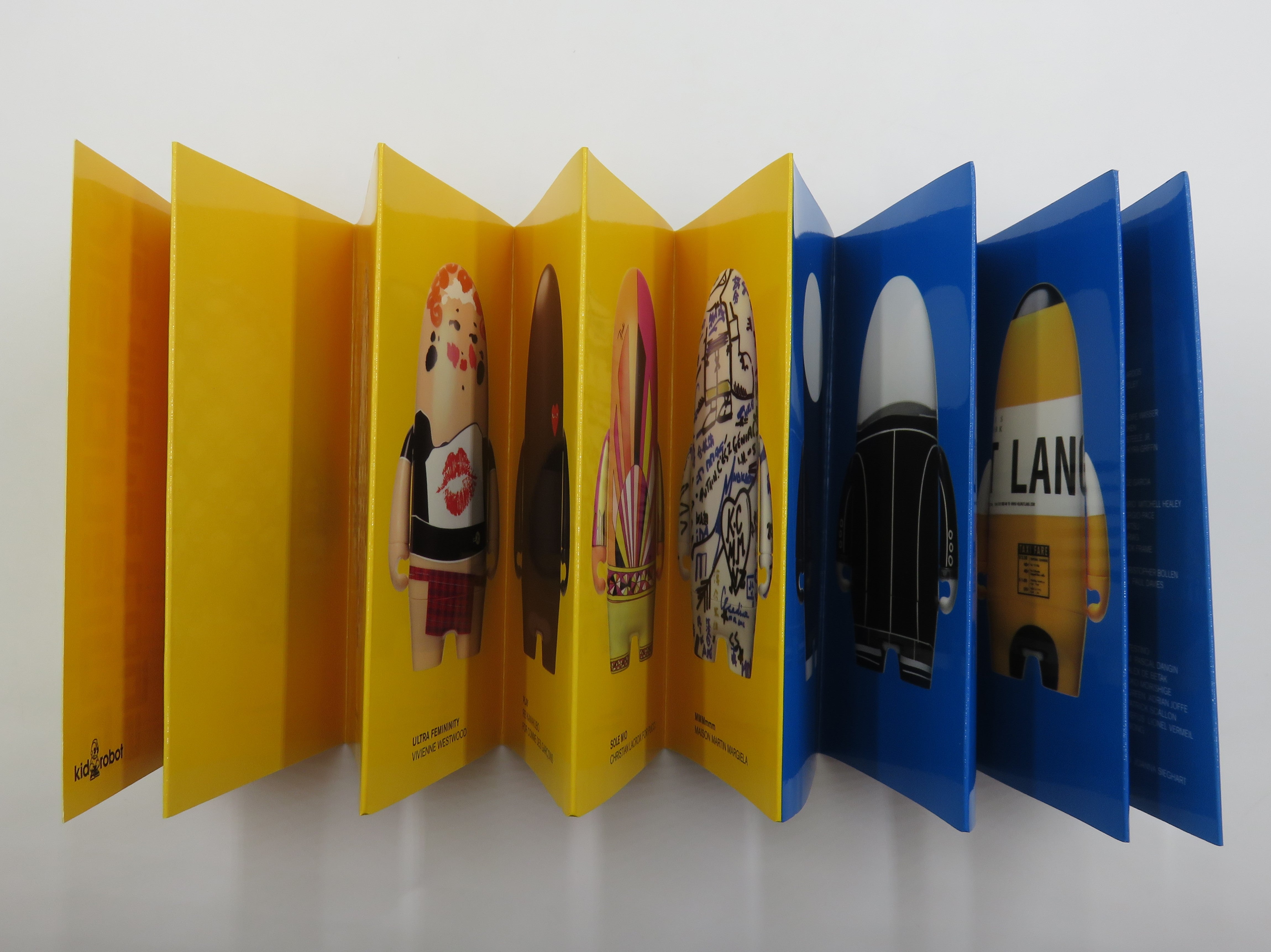 VISIONAIRE Issue 45 Yellow Version - Kidrobot (2005) LE #3861 Designer Art Figure Set