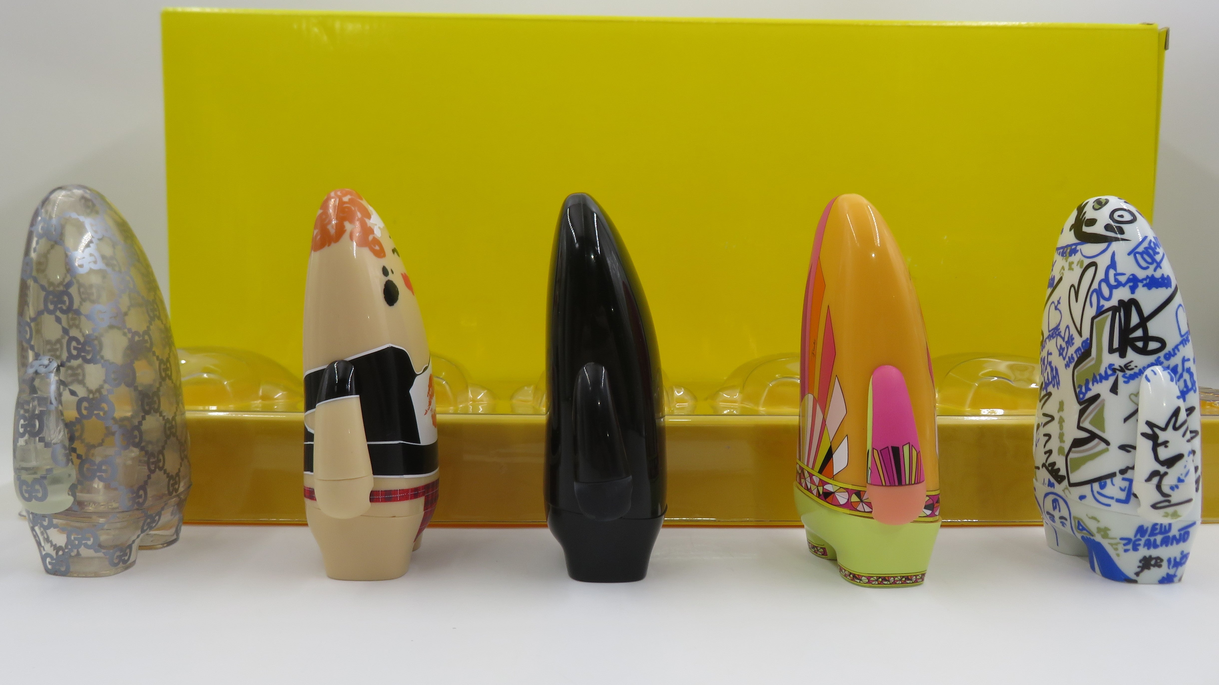 VISIONAIRE Issue 45 Yellow Version - Kidrobot (2005) LE #3861 Designer Art Figure Set