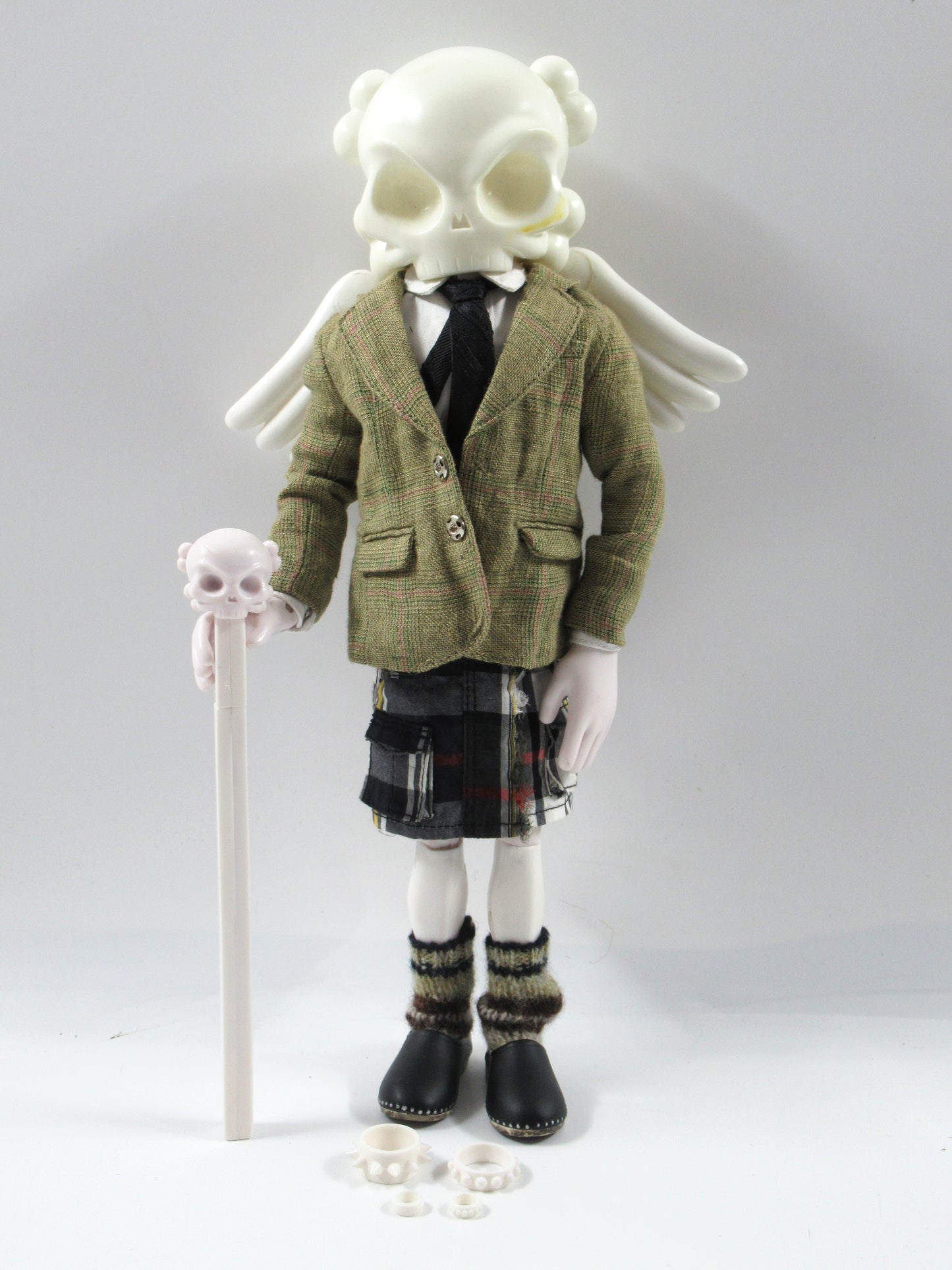 HUCK GEE x DRIES VAN NOTEN Skullhead Figure - Kidrobot (2005) Limited Edition Designer Art Toy