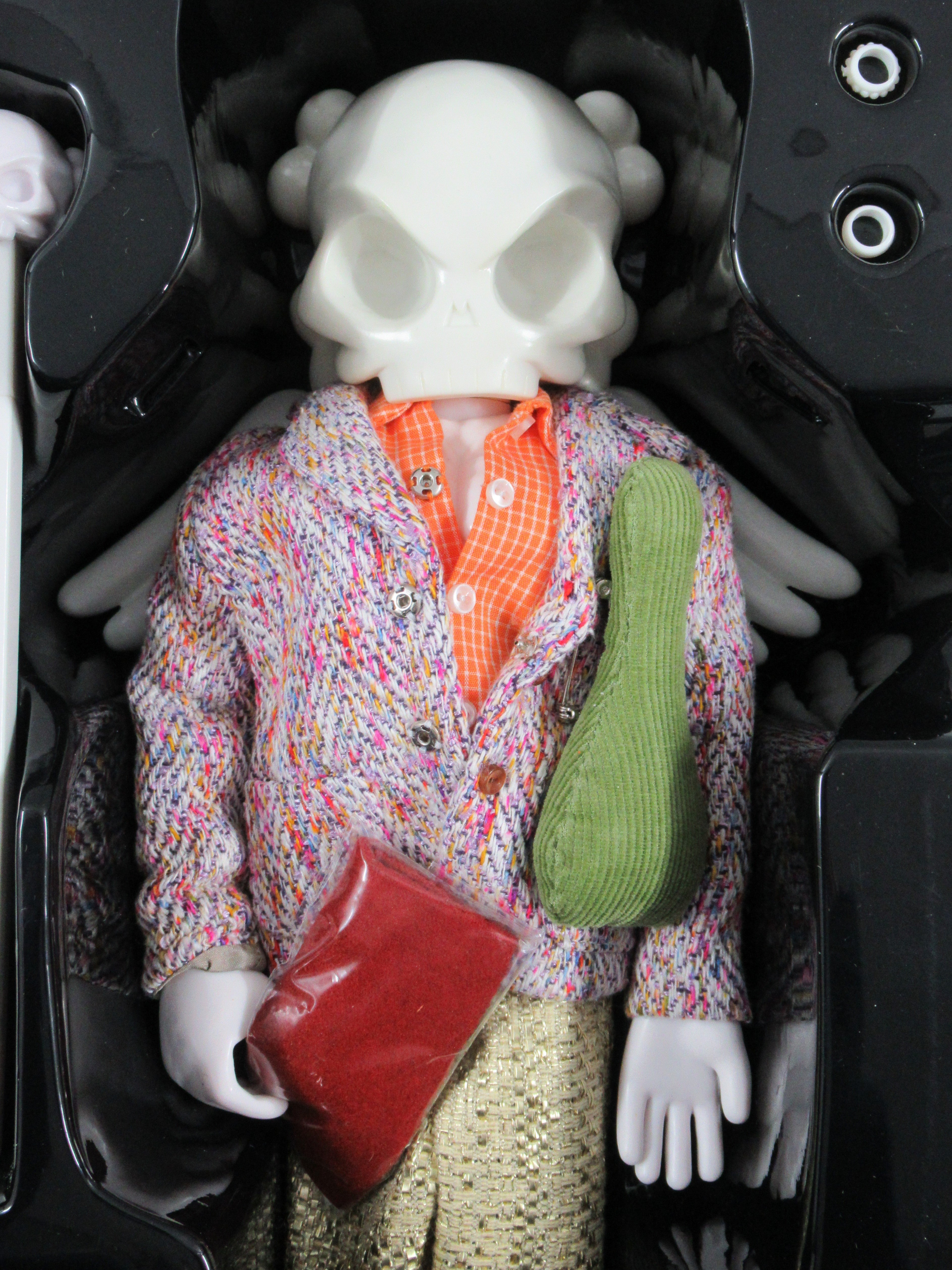 HUCK GEE x DUCKIE BROWN Skullhead Figure - Kidrobot (2005) Limited Edition Designer Art Toy