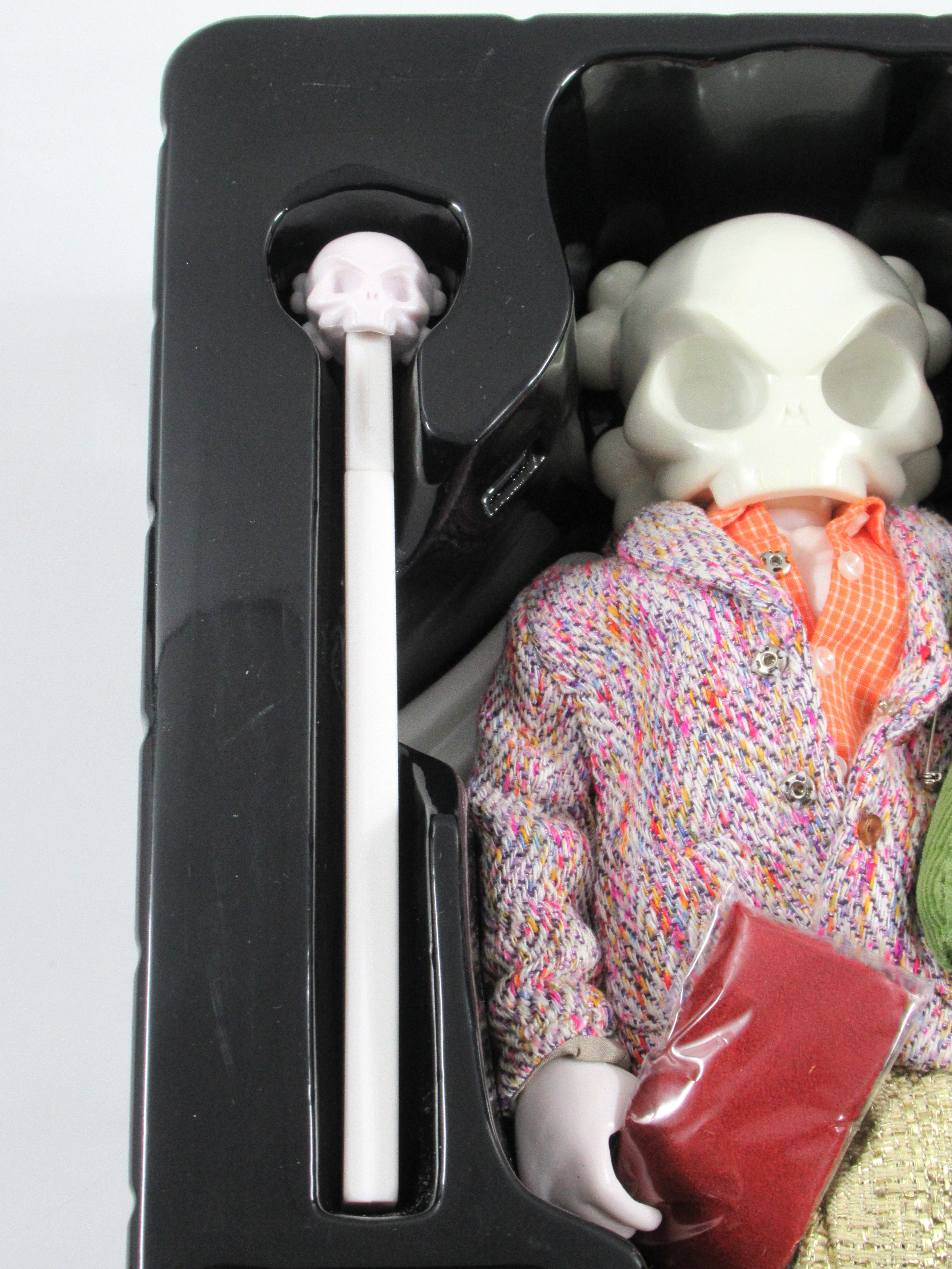 HUCK GEE x DUCKIE BROWN Skullhead Figure - Kidrobot (2005) Limited Edition Designer Art Toy