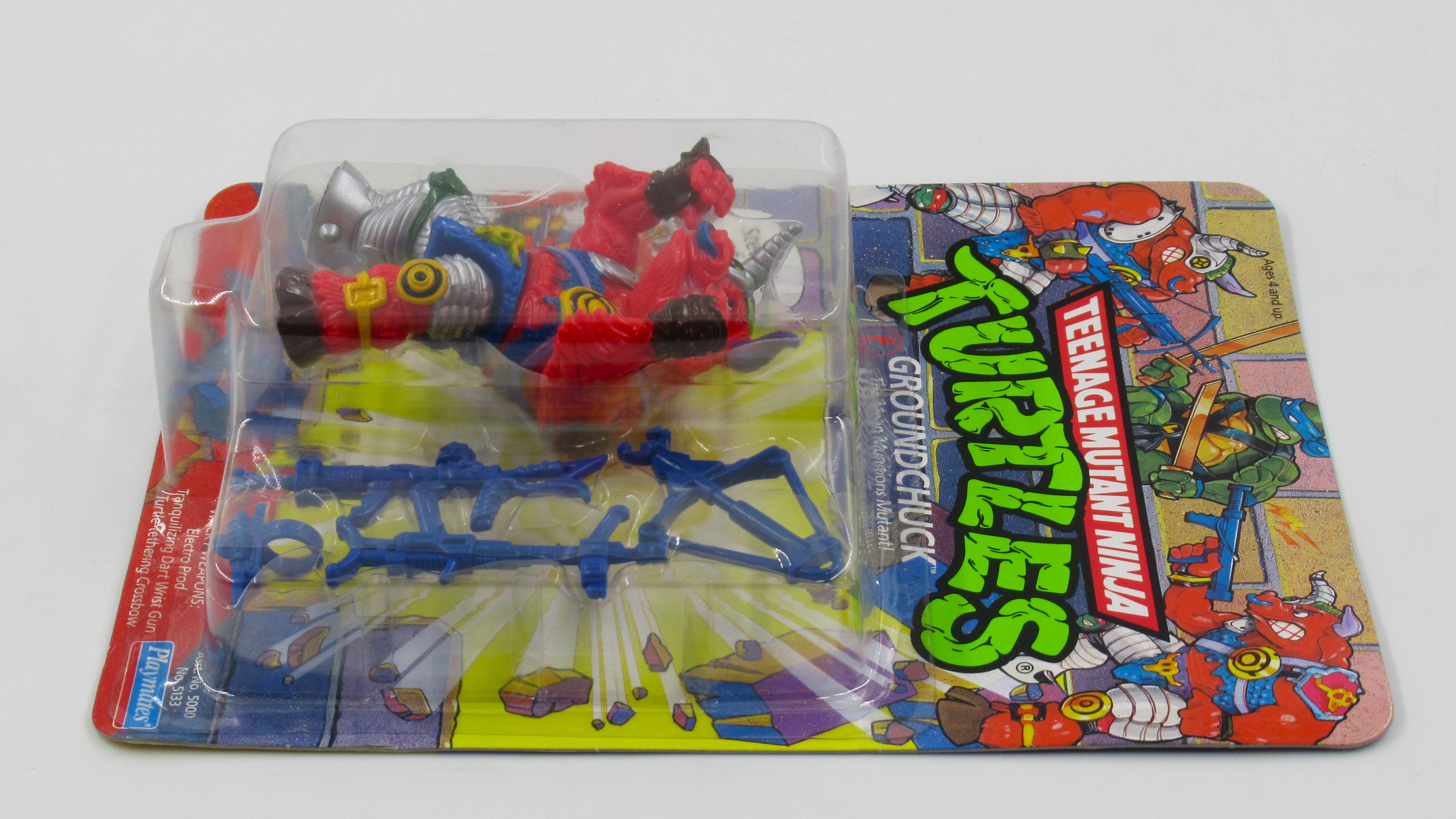 Teenage Mutant Ninja Turtles Groundchuck 4.5" Figure TMNTs - Playmates (1991)