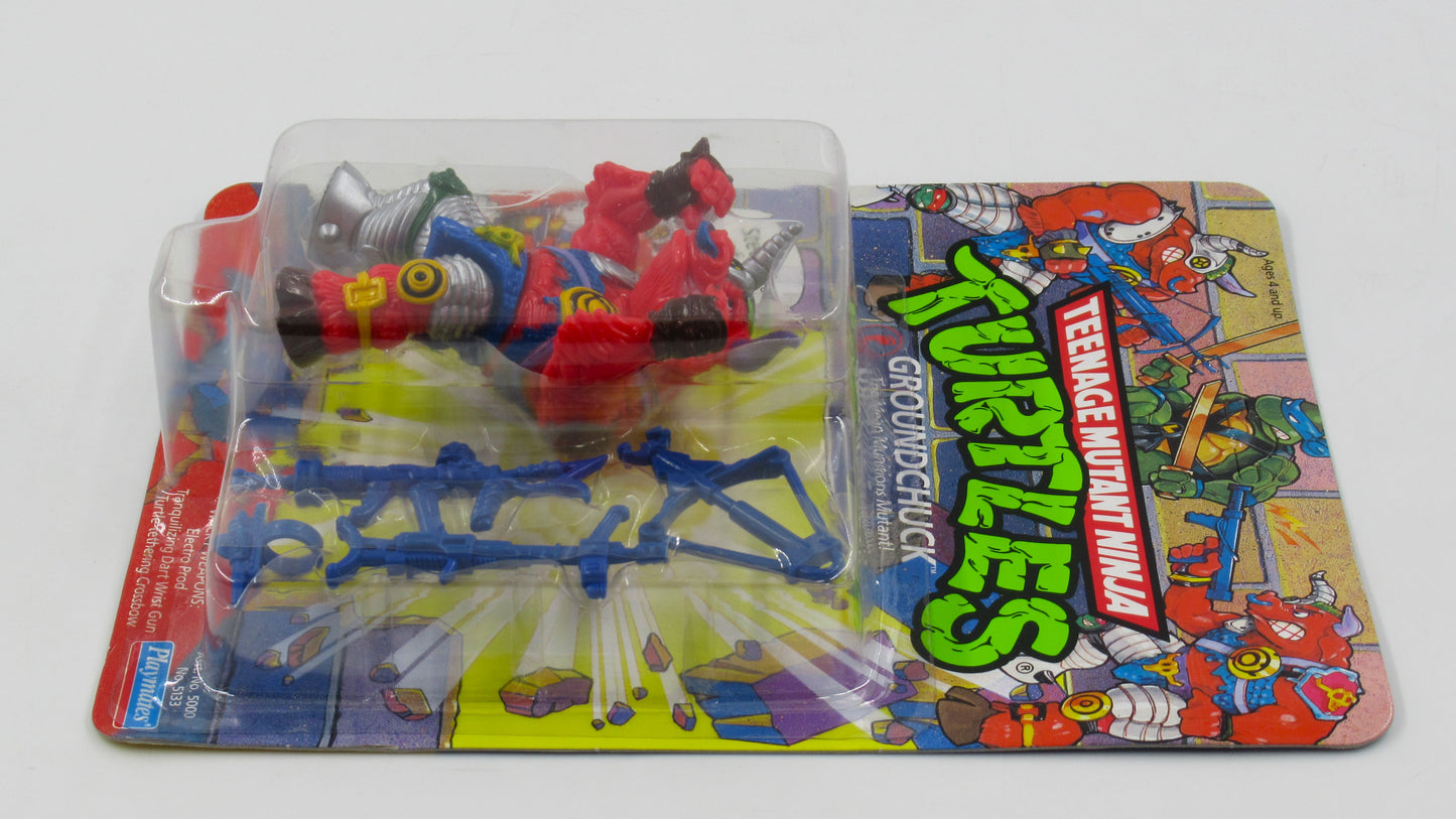 TMNT Groundchuck 4.5" Figure Teenage Mutant Ninja Turtles - Playmates (1991)