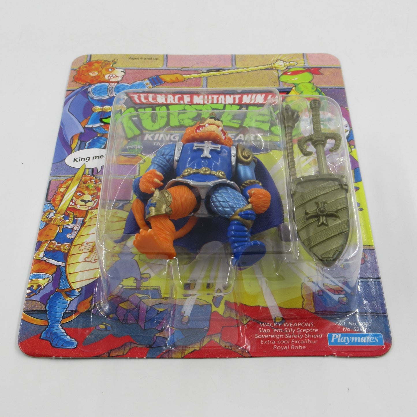 TMNT King Lionheart 4.5" Figure Teenage Mutant Ninja Turtles - Playmates (1991)