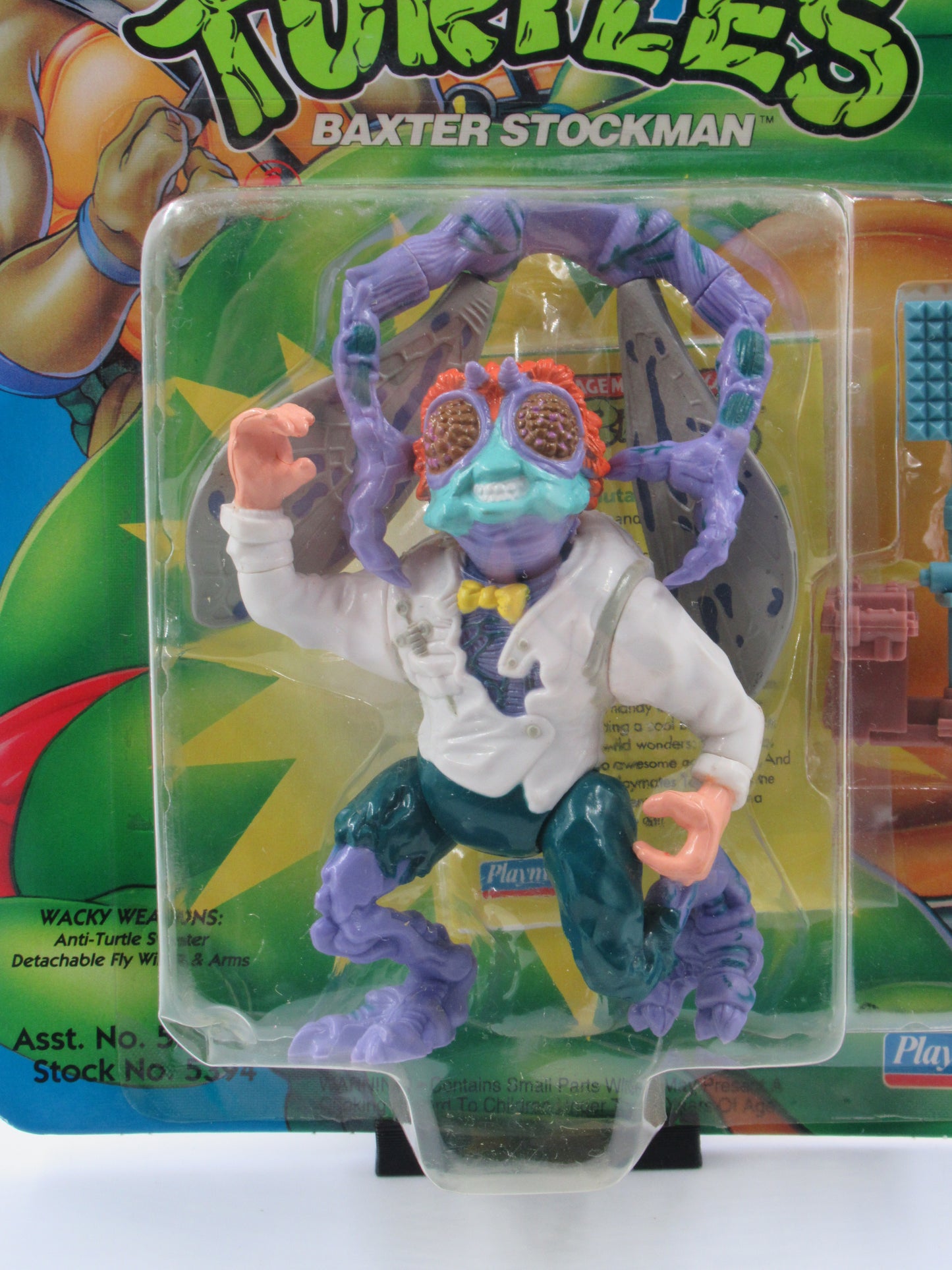 TMNT Baxter Stockman 4.5" Figure Teenage Mutant Ninja Turtles - Playmates (1992)