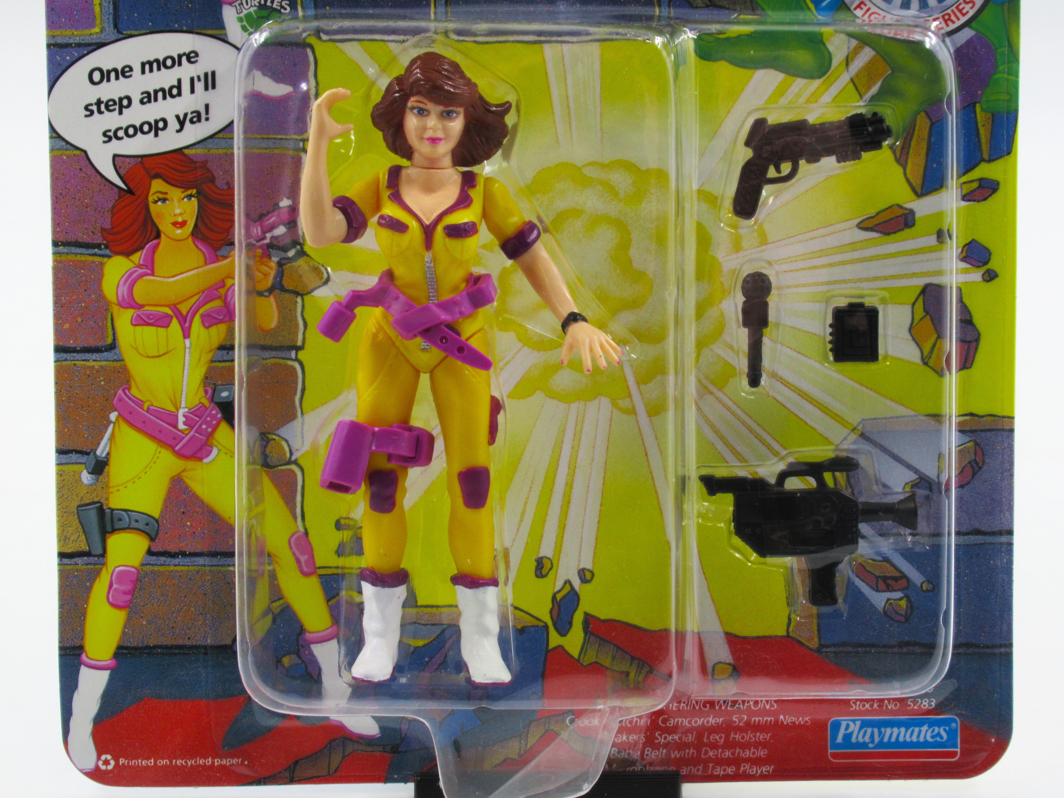 Teenage Mutant Ninja Turtles April O'Neil 5th Anniversary Set of 3 Figures TMNTs - Playmates (1992)
