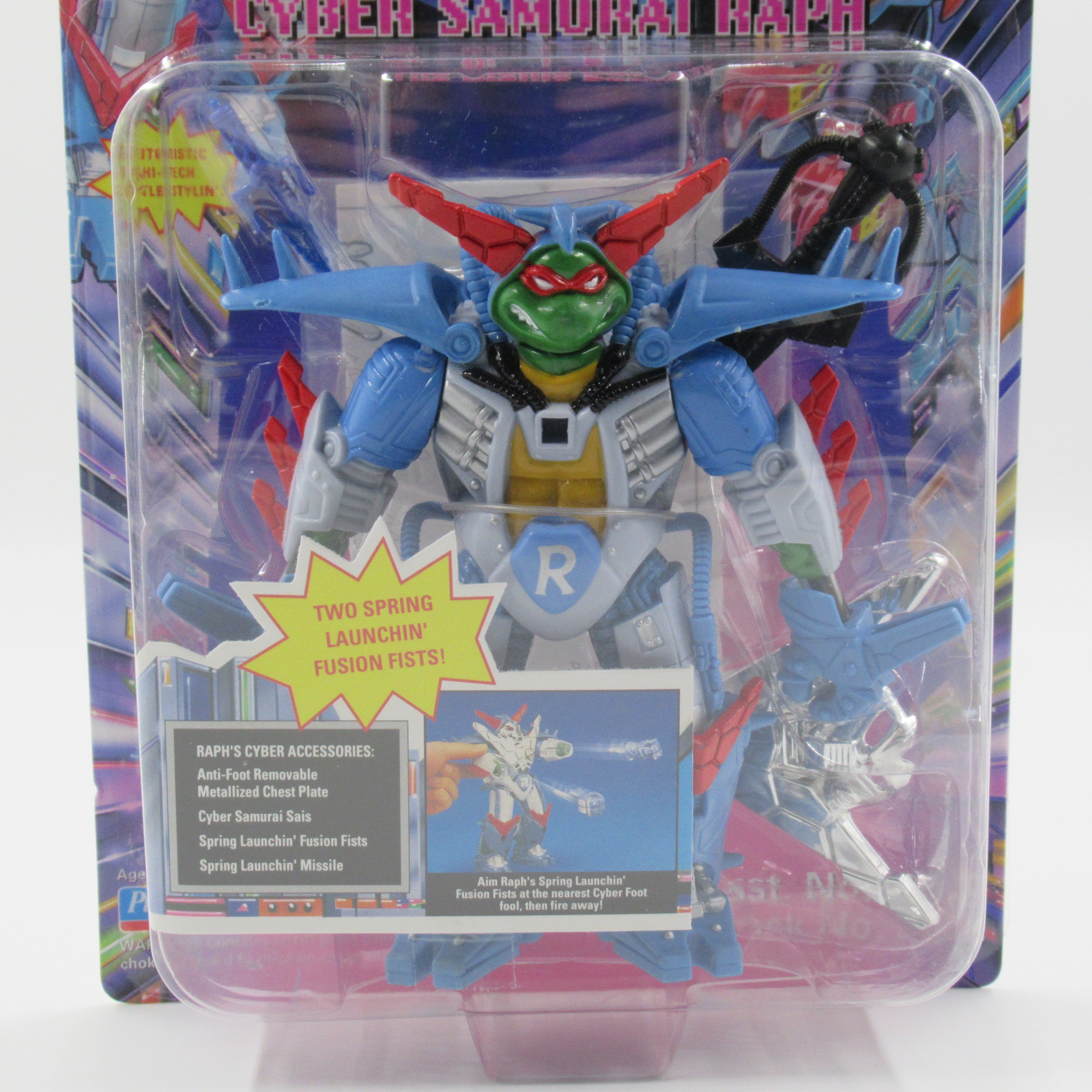 Teenage Mutant Ninja Turtles Cyber Samurai Raph 5.5" Figure TMNTs - Playmates (1994)