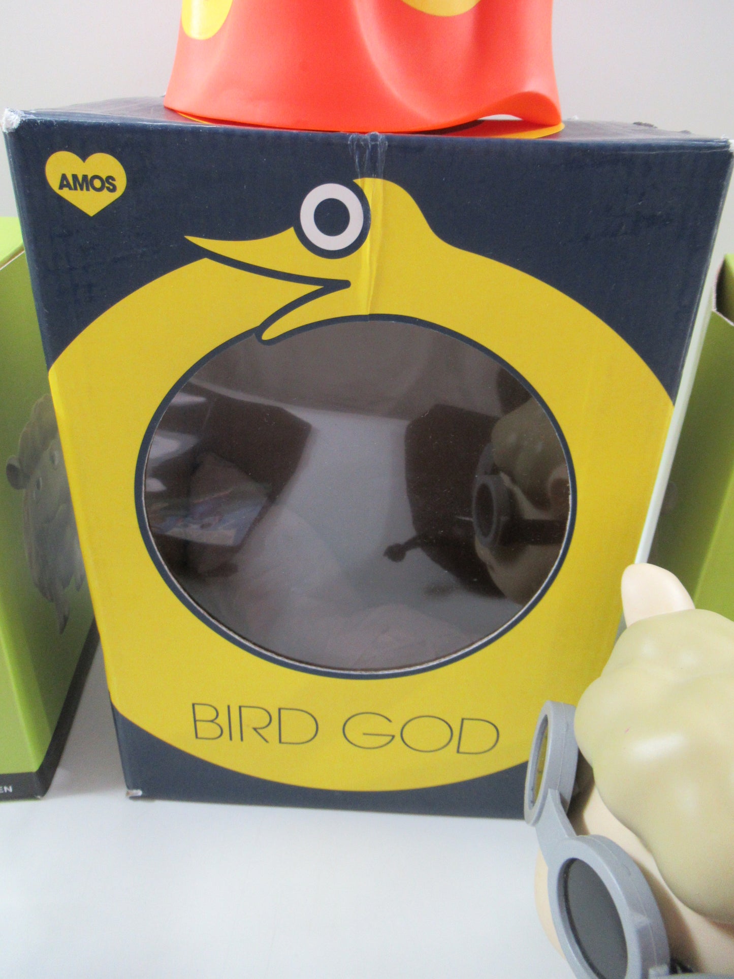 ASSORTED Bird God & Seamour Sheep Vinyl Figures - Amos & Crazy Label (2000s) Designer Art Toys