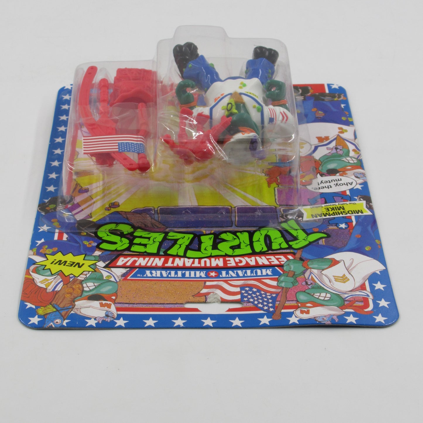 TMNT Midshipman Mike Mutant Military 4.5" Figure Teenage Mutant Ninja Turtles - Playmates (1991)