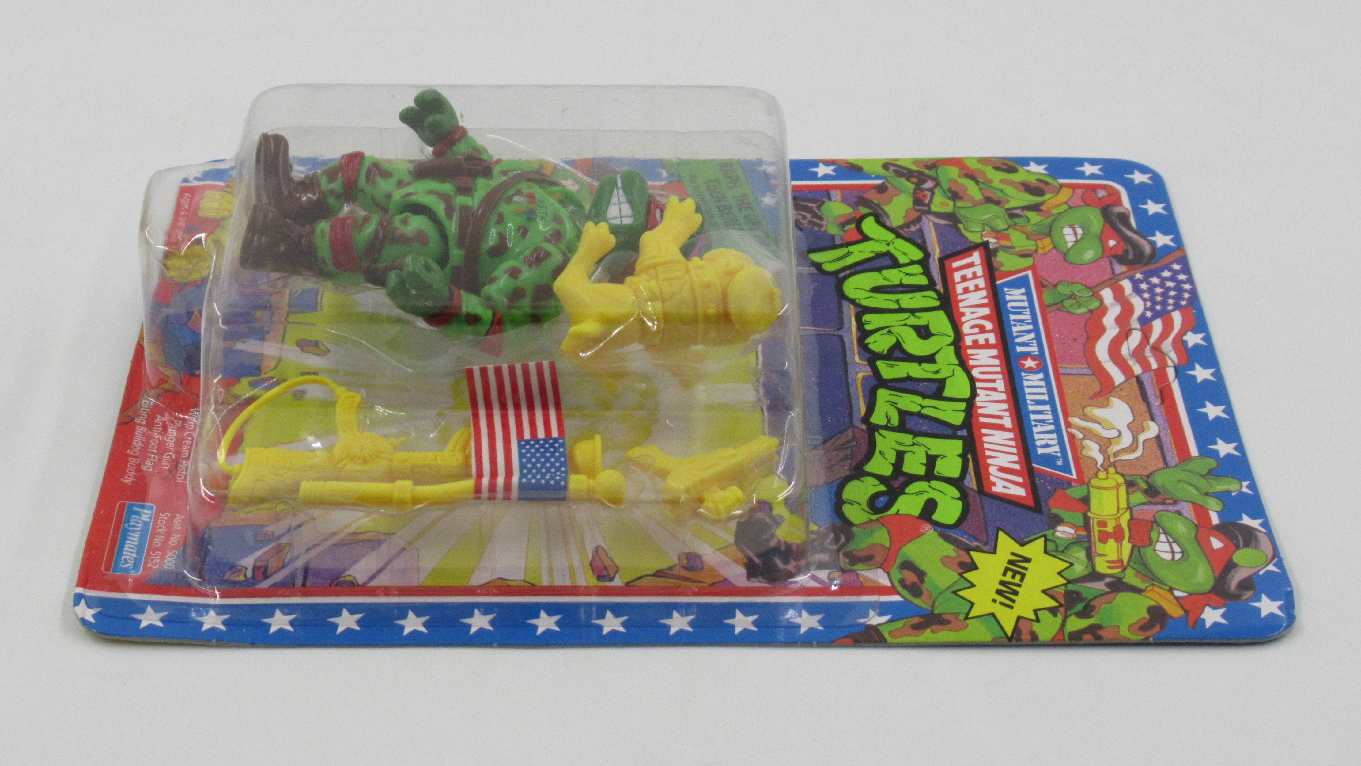 Teenage Mutant Ninja Turtles Raph, the Green Teen Beret Mutant Military Figure TMNTs - Playmates (1991)