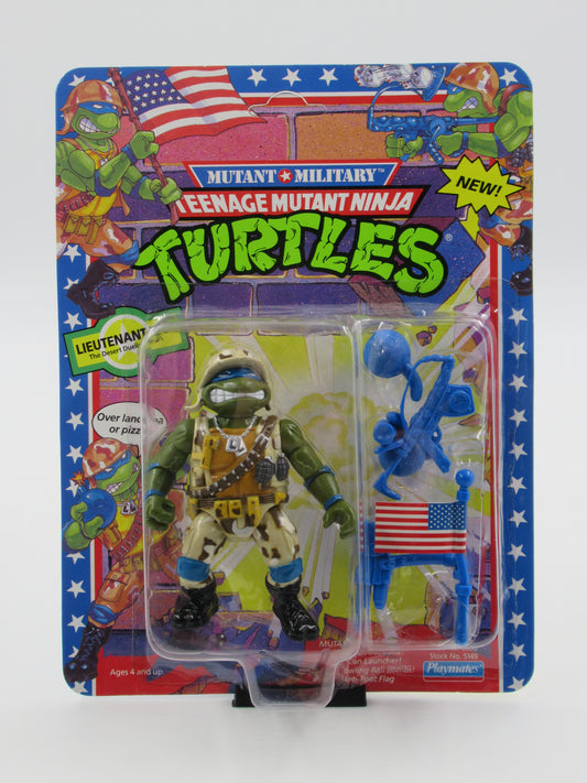 TMNT Lieutenant Leo Mutant Military 4.5" Figure Teenage Mutant Ninja Turtles - Playmates (1991)