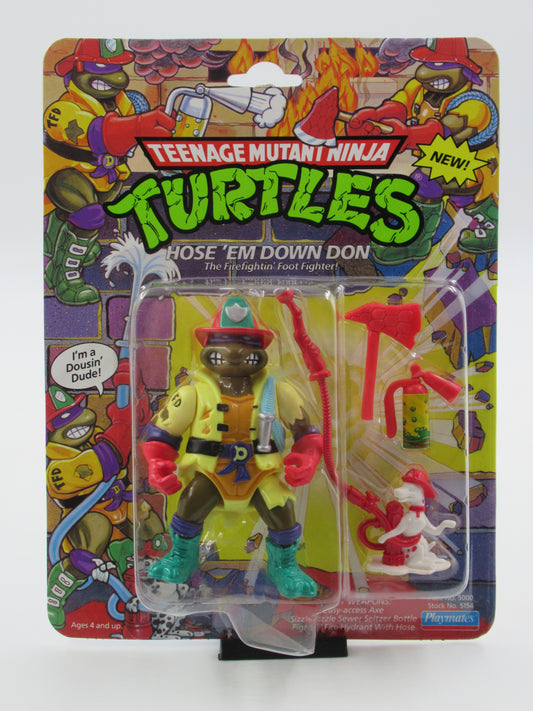 TMNT Hose 'Em Down Don 4.5" Figure Teenage Mutant Ninja Turtles - Playmates (1991)