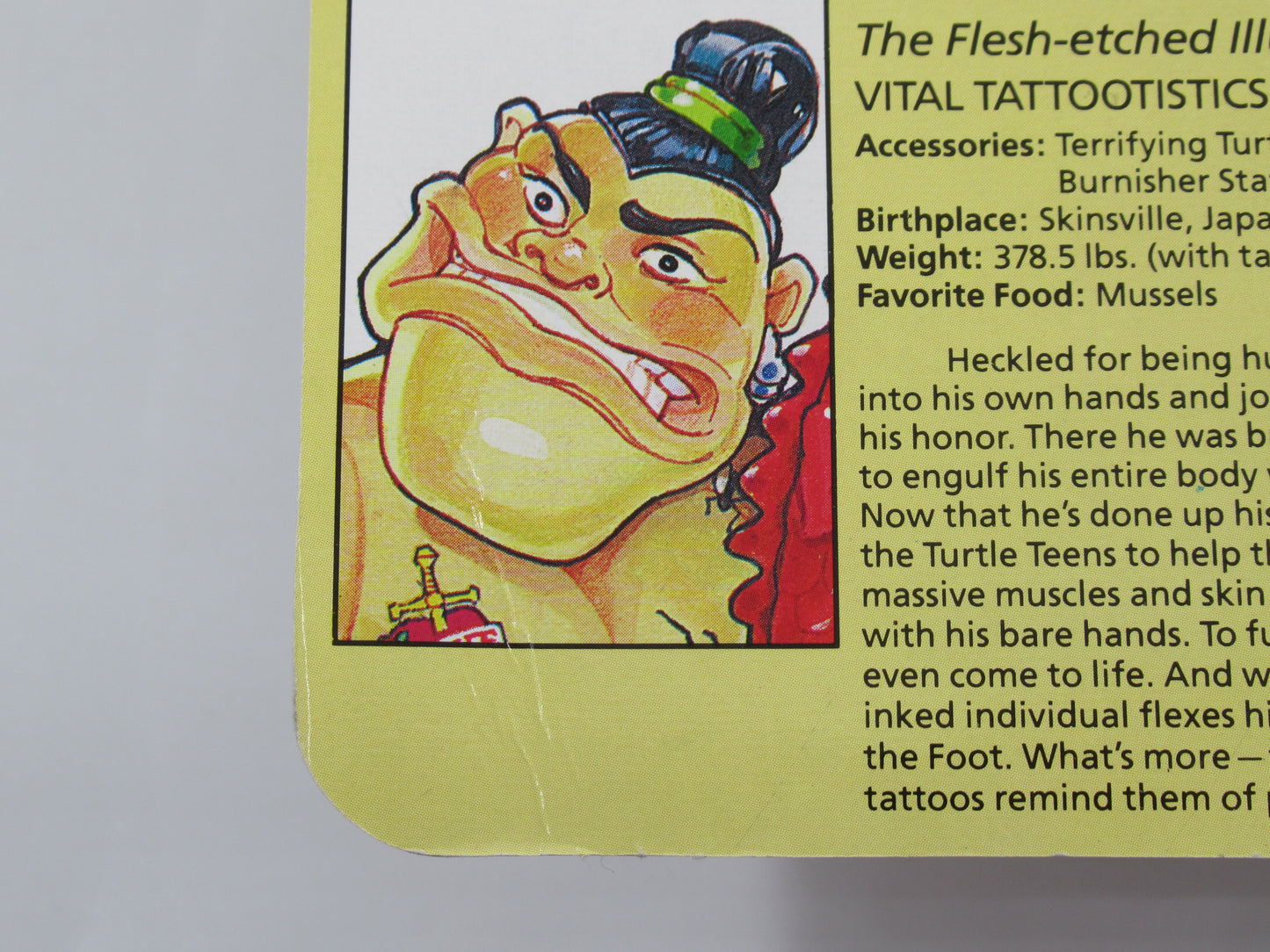 TMNT Tattoo 4.5" Figure Teenage Mutant Ninja Turtles - Playmates (1991)