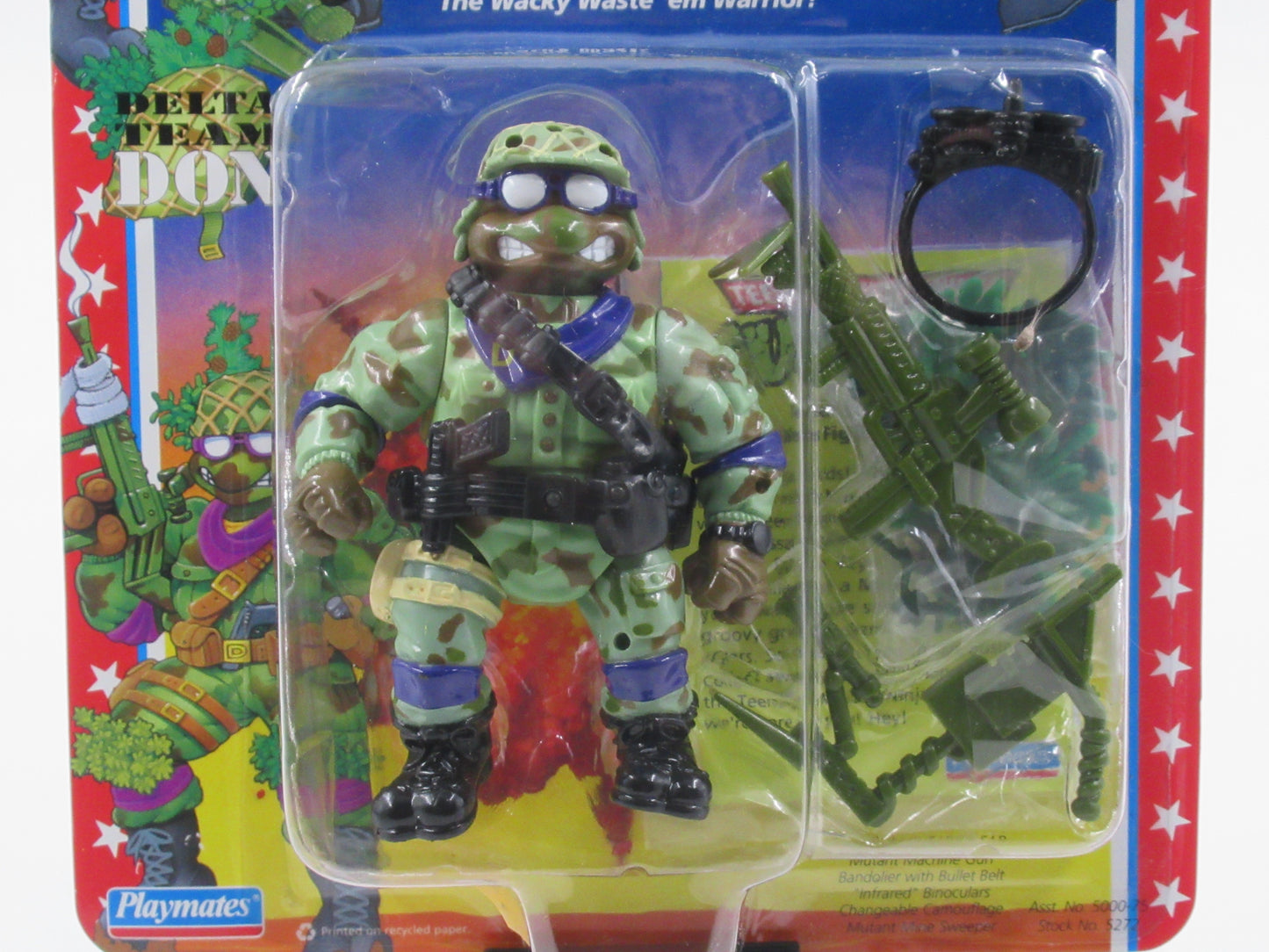 TMNT Delta Team Don Mutant Military II 4.5" Figure Teenage Mutant Ninja Turtles - Playmates (1992)