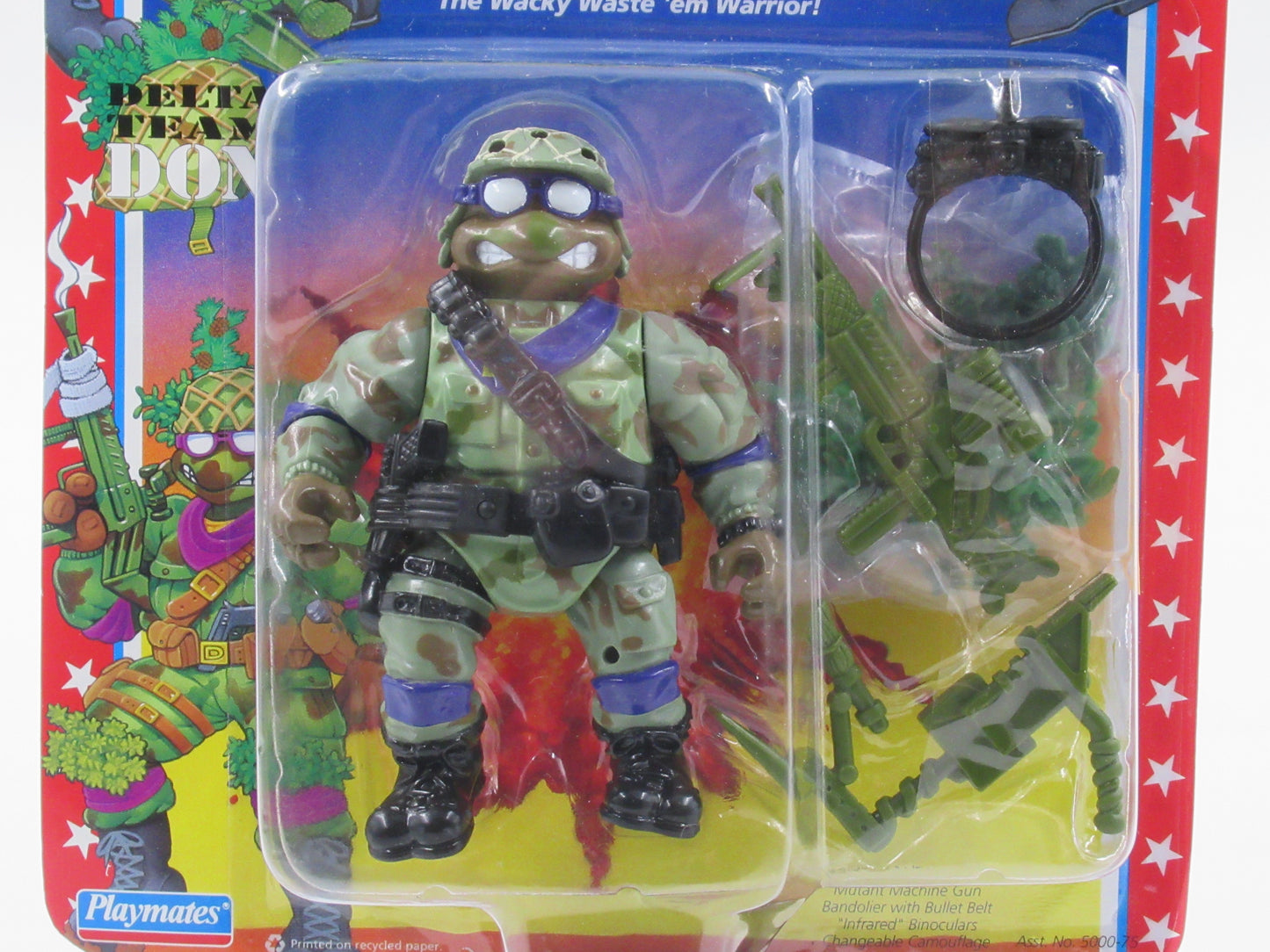 TMNT Delta Team Don Mutant Military II 4.5" Figure Teenage Mutant Ninja Turtles - Playmates (1992)