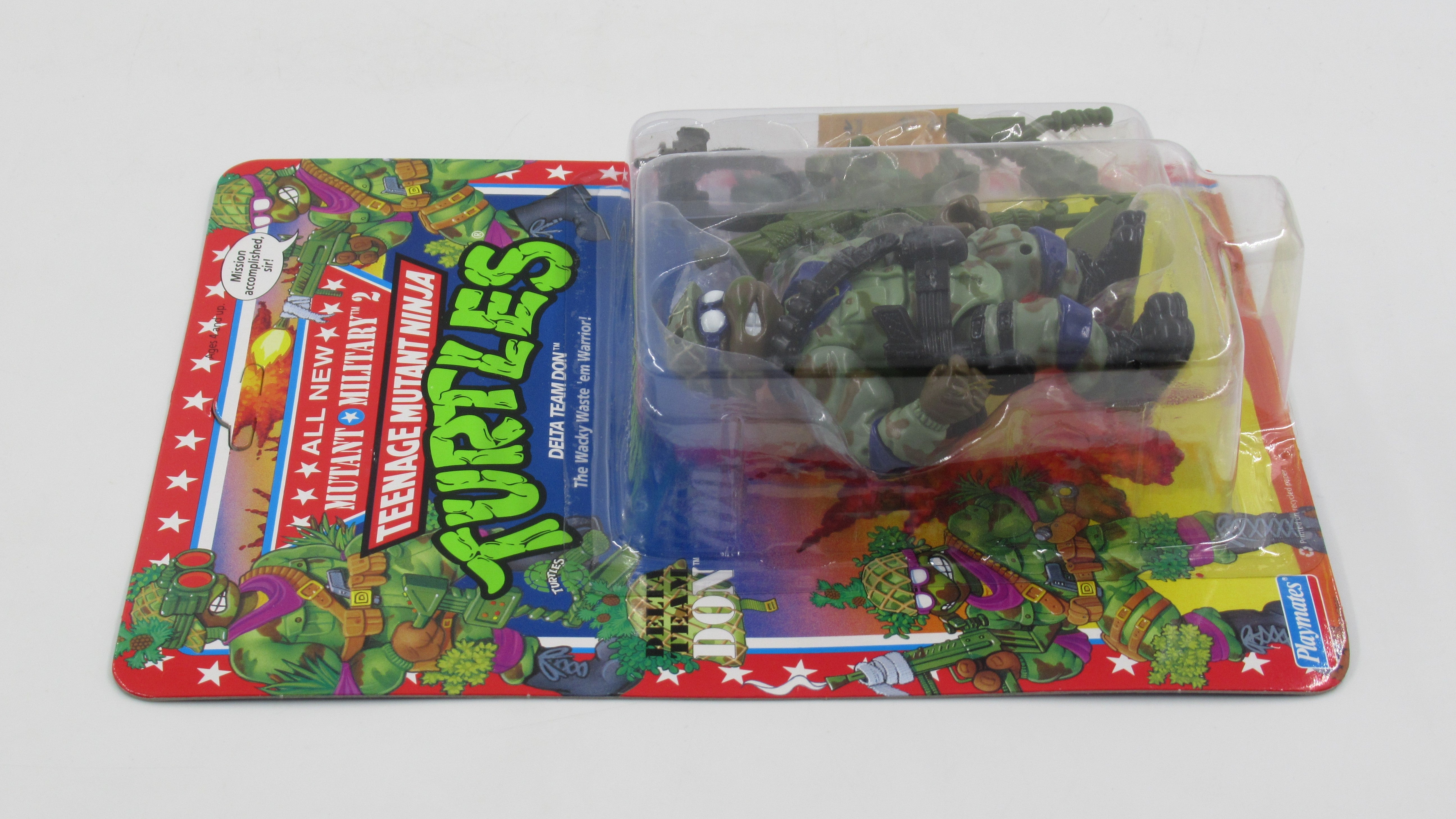 Teenage Mutant Ninja Turtles Delta Team Don Mutant Military II 4.5" Figure TMNTs - Playmates (1992)