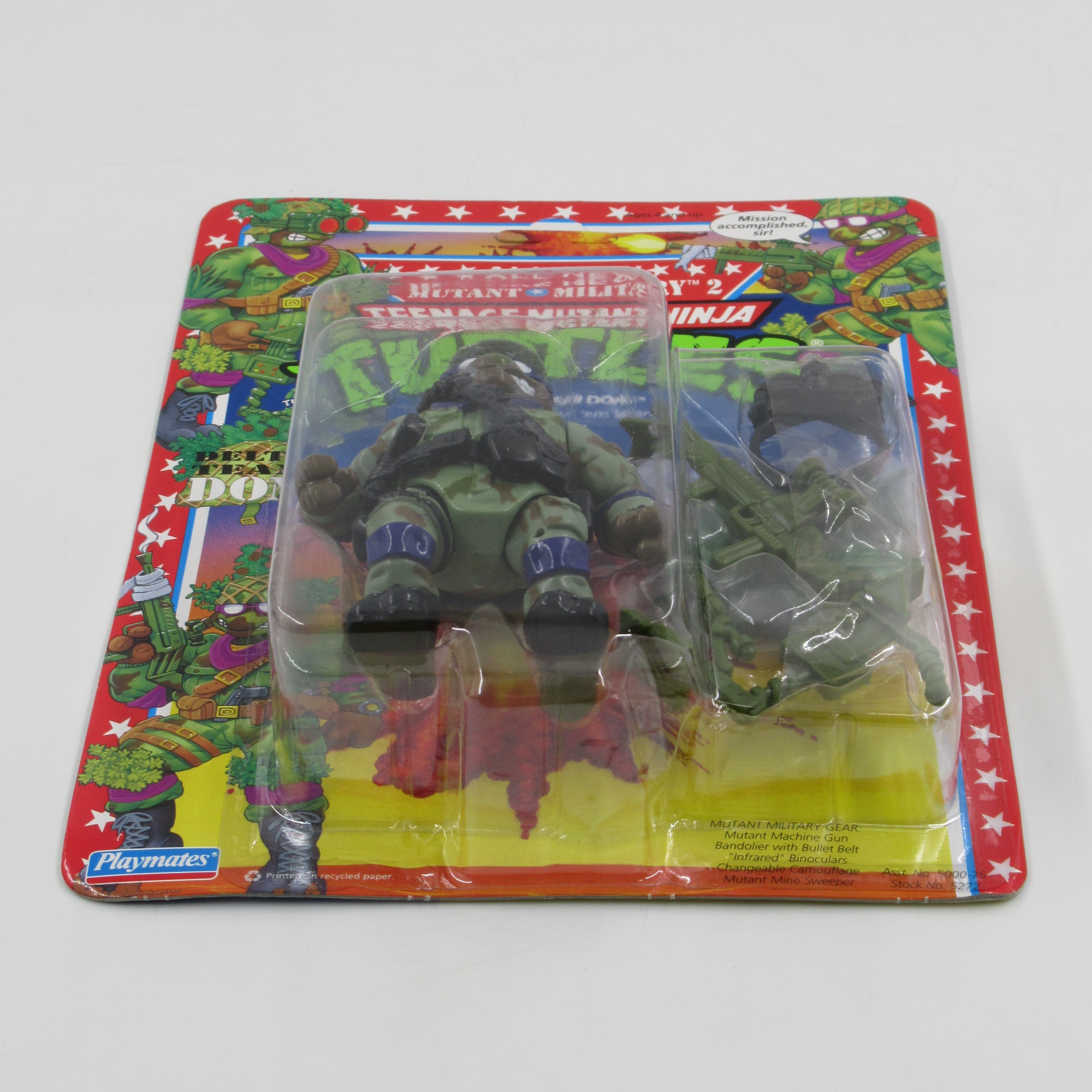 Teenage Mutant Ninja Turtles Delta Team Don Mutant Military II 4.5" Figure TMNTs - Playmates (1992)