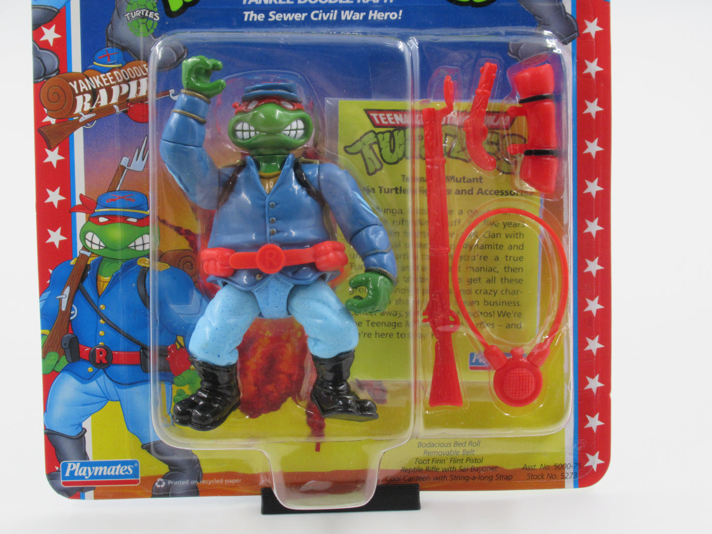 TMNT Yankee Doodle Raph Mutant Military II 4.5" Figure Teenage Mutant Ninja Turtles - Playmates (1992)