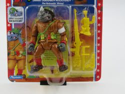 Teenage Mutant Ninja Turtles Dimwit Doughboy Rocksteady Mutant Military II 4.5" Figure TMNTs - Playmates (1992)