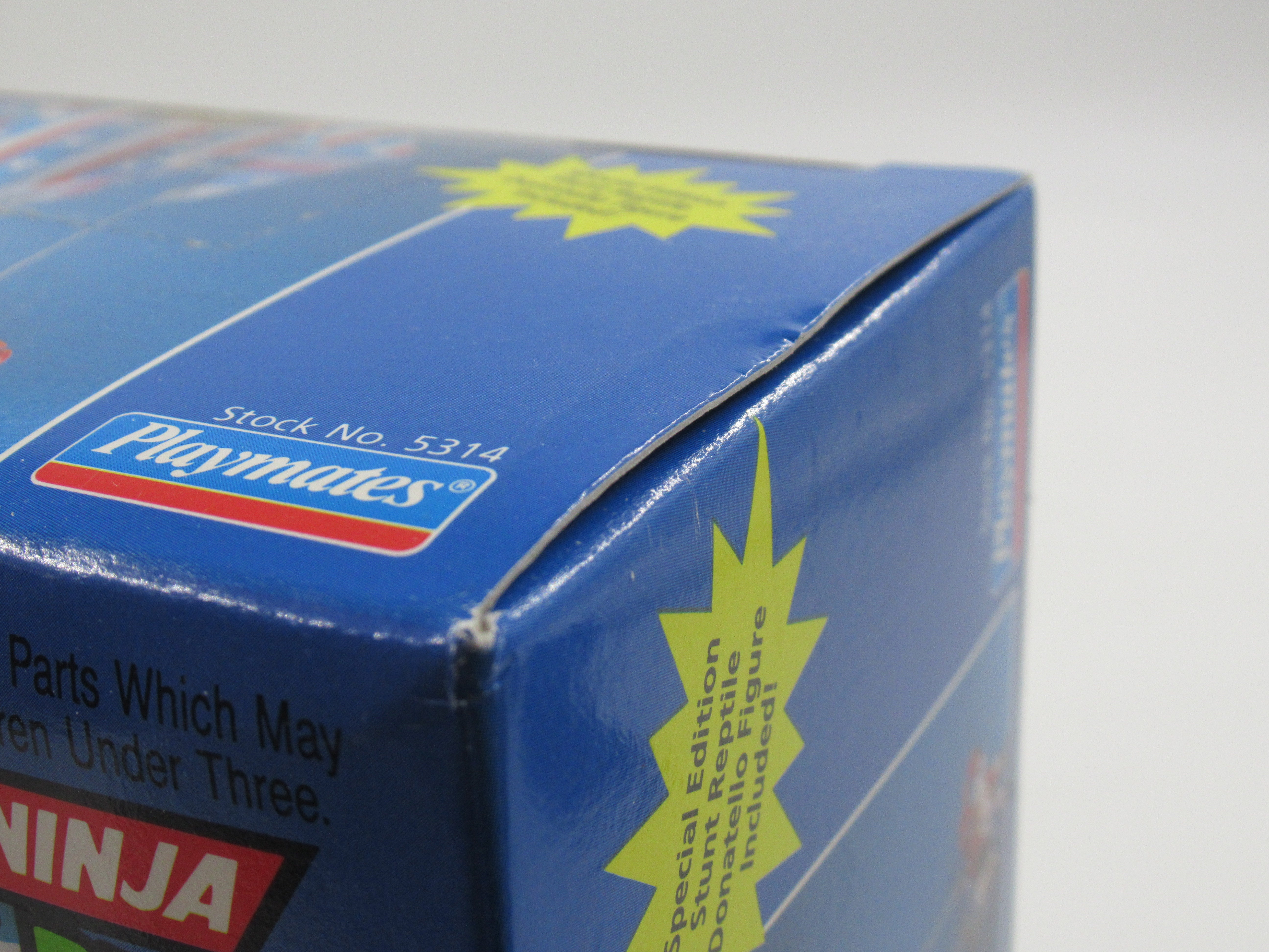 Teenage Mutant Ninja Turtles Don's Pizza-Powered Parachute 4.5" Figure Set TMNTs - Playmates (1992)