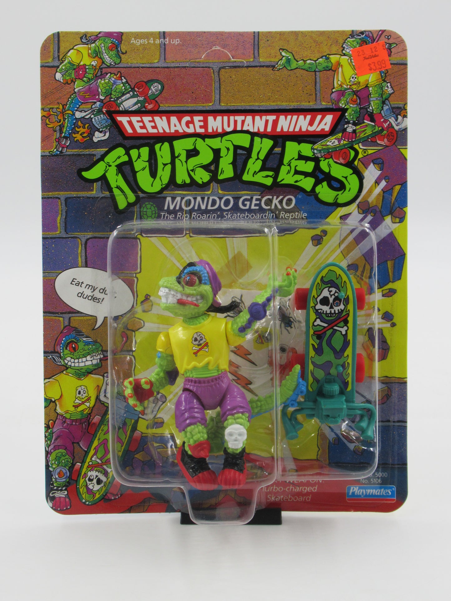 TMNT Mondo Gecko 4.5" Figure Teenage Mutant Ninja Turtles - Playmates (1990)