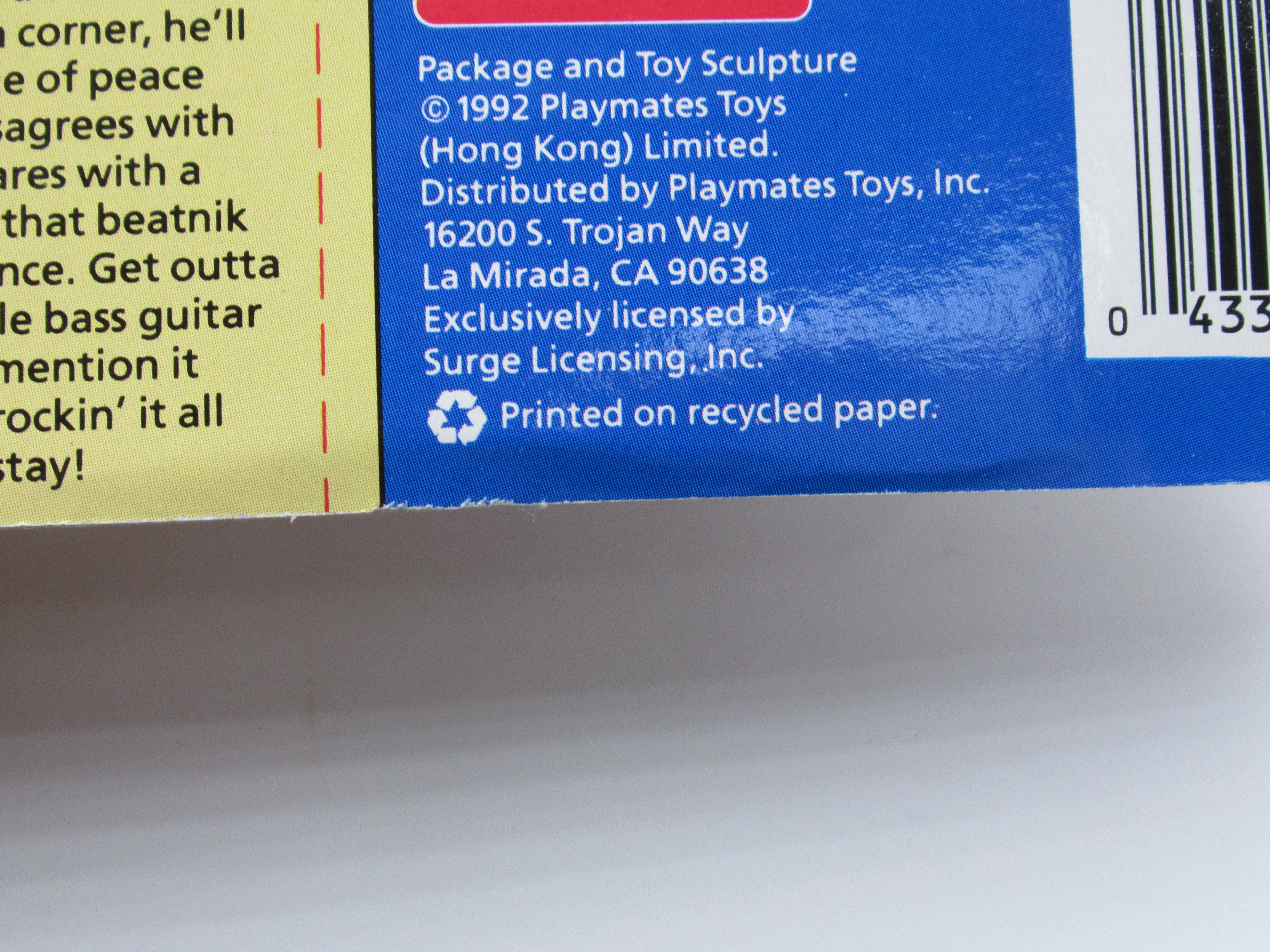 Teenage Mutant Ninja Turtles Rock N' Roll Mondo Gecko 4.5" Figure TMNTs - Playmates (1992)