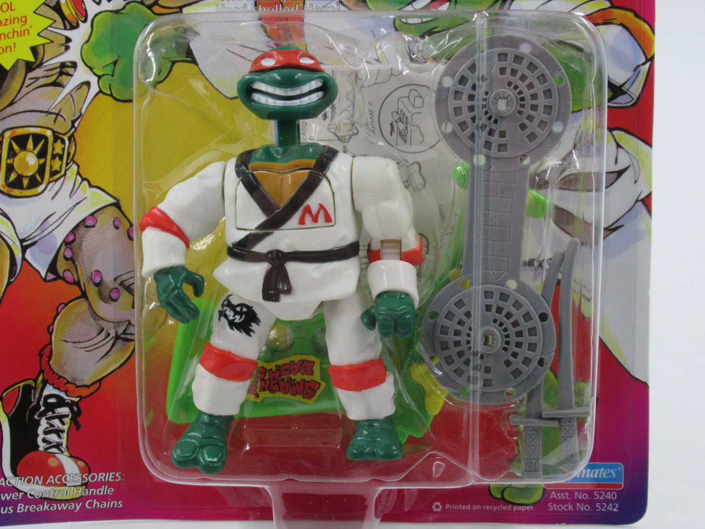 TMNT Karate Choppin' Mike Smash 'Em Bash 'Em 5.5" Figure Teenage Mutant Ninja Turtles - Playmates (1992)