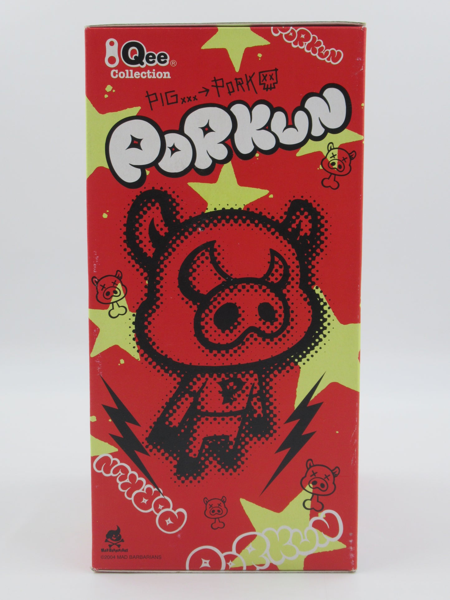 QEE COLLECTION Porkun 8" Vinyl Bear - Mad Barbarians x Toy2R (2004) Sealed NYC Designer Urban Art Toy