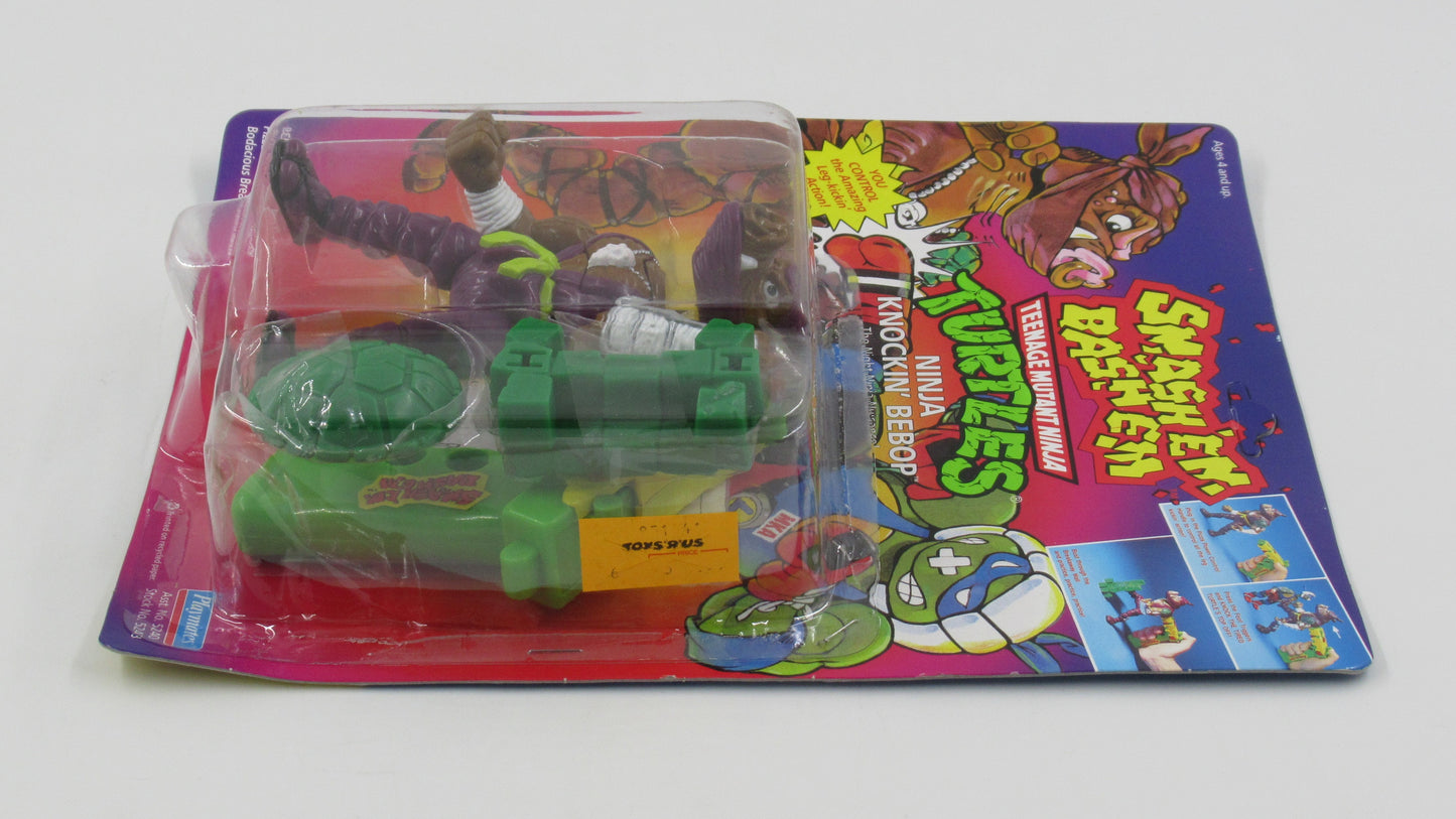 TMNT Ninja Knockin' Bebop Smash 'Em Bash 'Em 5.5" Figure Teenage Mutant Ninja Turtles - Playmates (1992)