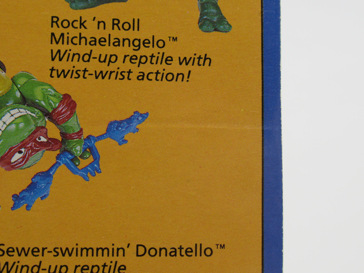 TMNT Rock N Roll Michaelangelo Wacky Action 4.5" Figure Teenage Mutant Ninja Turtles - Playmates (1989)