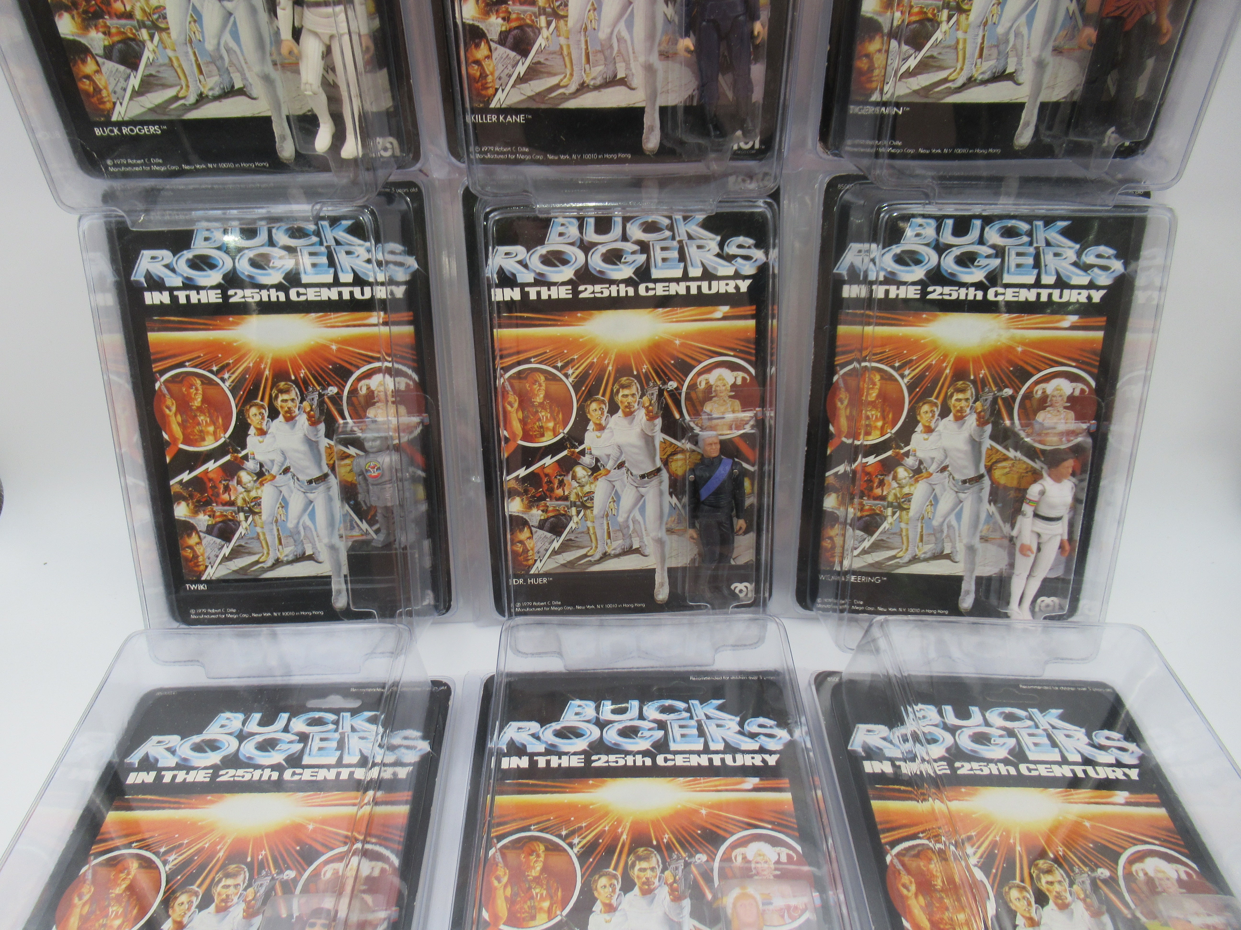 BUCK ROGERS Action Figure Set of (9) - Mego Corp. (1979) Vintage Toys