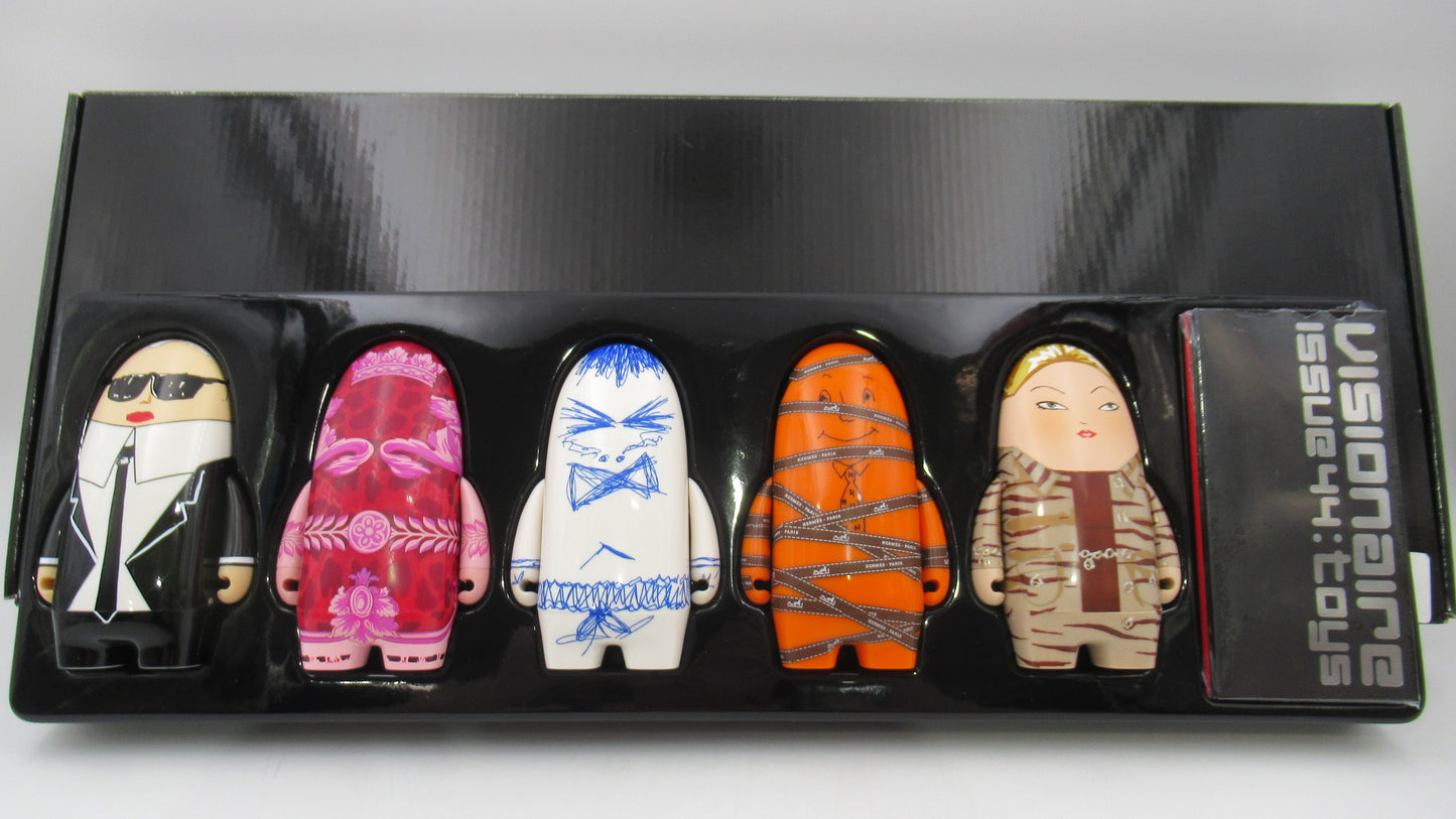 VISIONAIRE Issue 44 Black Version - Kidrobot (2004) #3448 Designer Art Figure Set