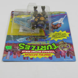 Teenage Mutant Ninja Turtles Sewer Swimmin' Donatello Wacky Action 4.5" Figure TMNTs - Playmates (1989)