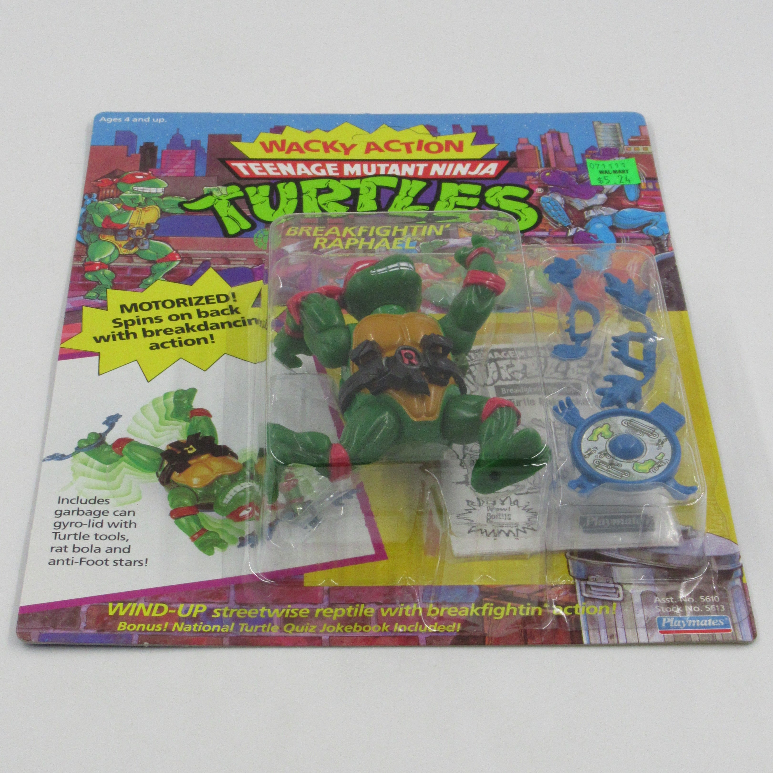 Teenage Mutant Ninja Turtles Breakfightin' Raphael Wacky Action 4.5