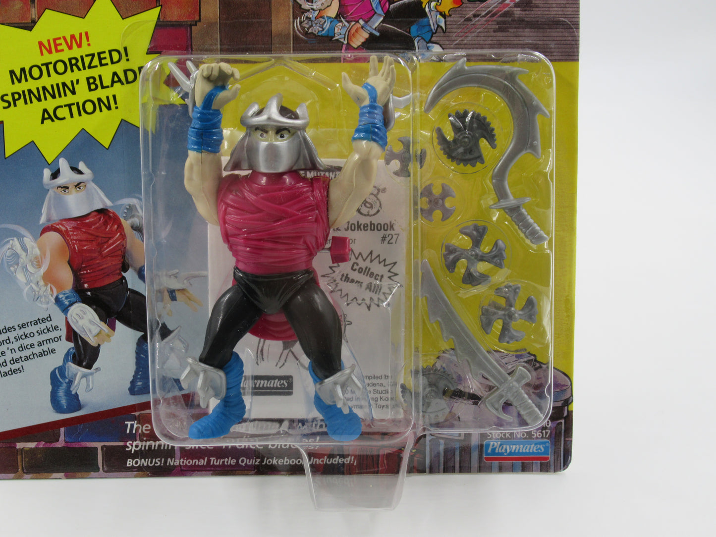 TMNT Slice 'N Dice Shredder Wacky Action 4.5" Figure Teenage Mutant Ninja Turtles - Playmates (1990)