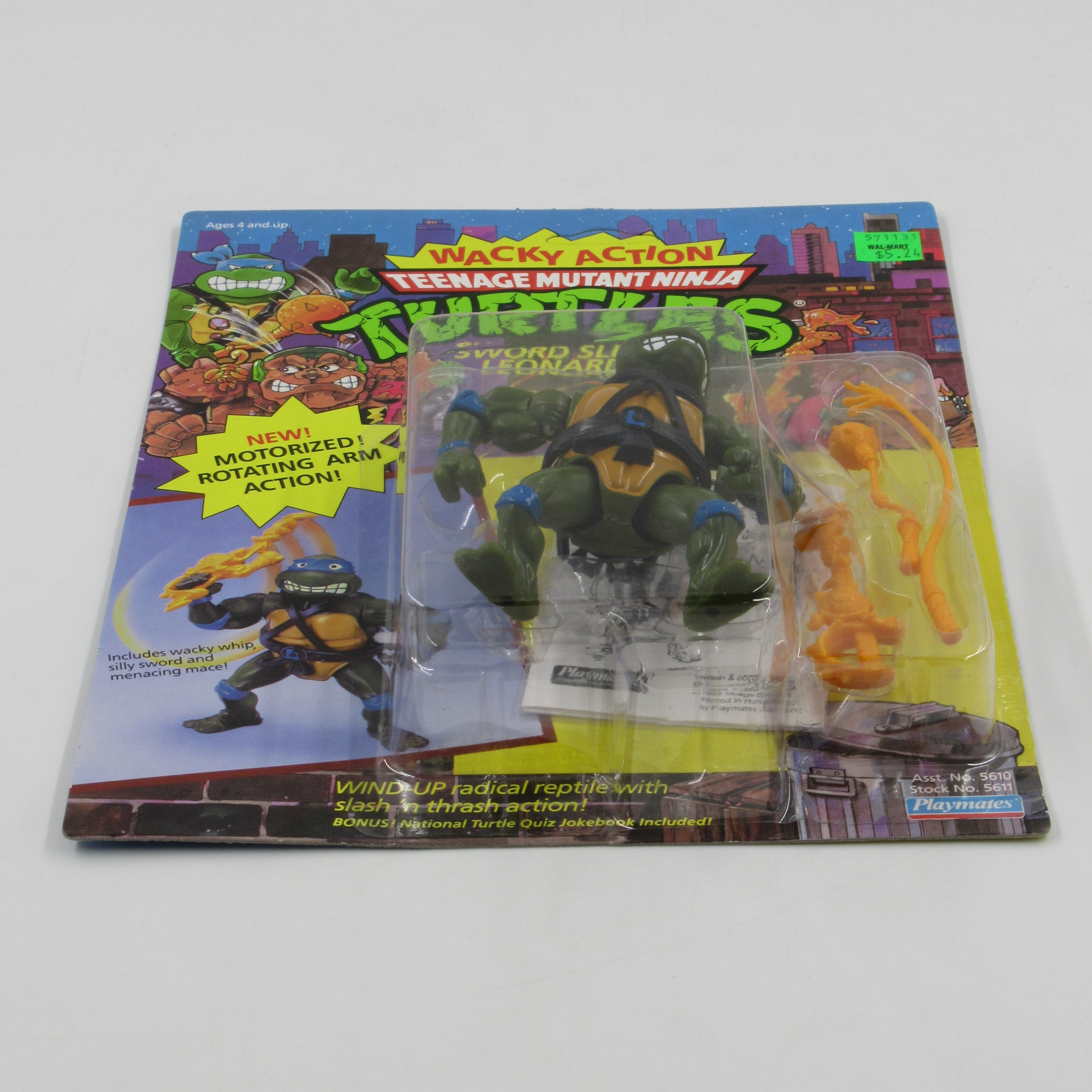 Teenage Mutant Ninja Turtles Sword Slicin' Leonardo Wacky Action 4.5