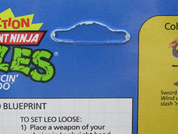 Teenage Mutant Ninja Turtles Sword Slicin' Leonardo Wacky Action 4.5" Figure TMNTs - Playmates (1990)