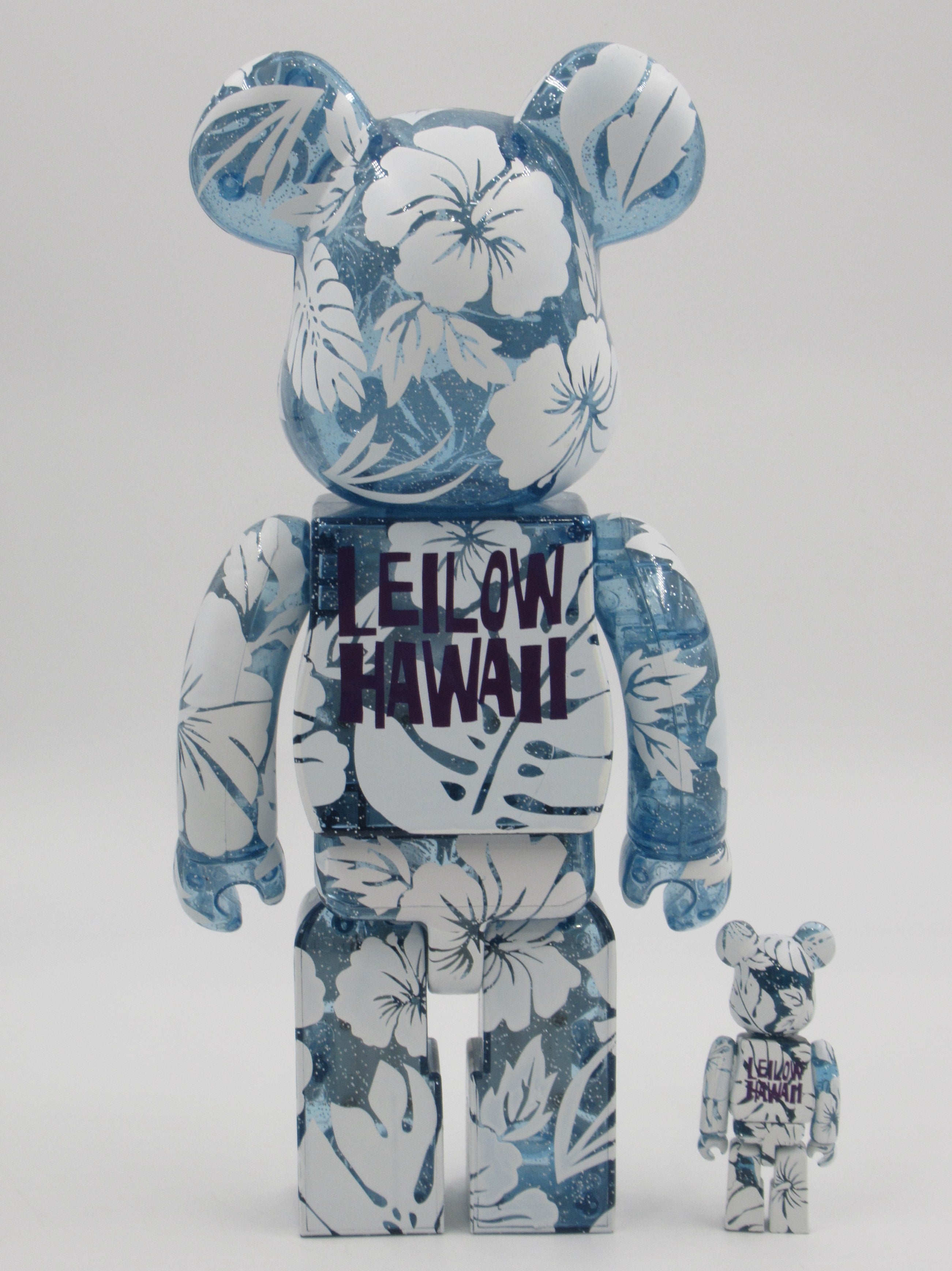 BEARBRICK Leilow Hawaii 400% & 100% Figure Set - Medicom Toy (2007) Bl –  Back to the Past Collectibles