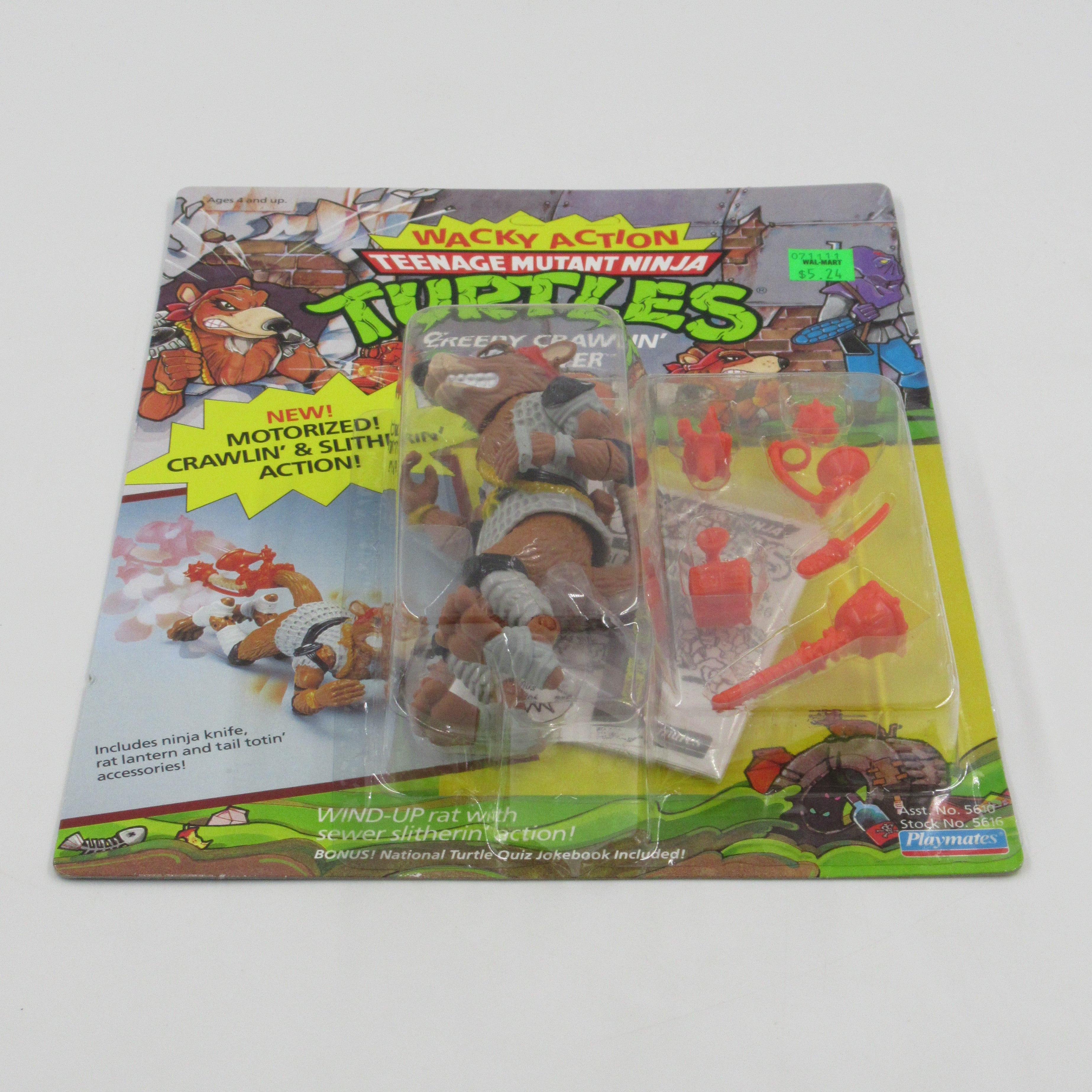 Teenage Mutant Ninja Turtles Creepy Crawlin' Splinter Wacky Action 4.5