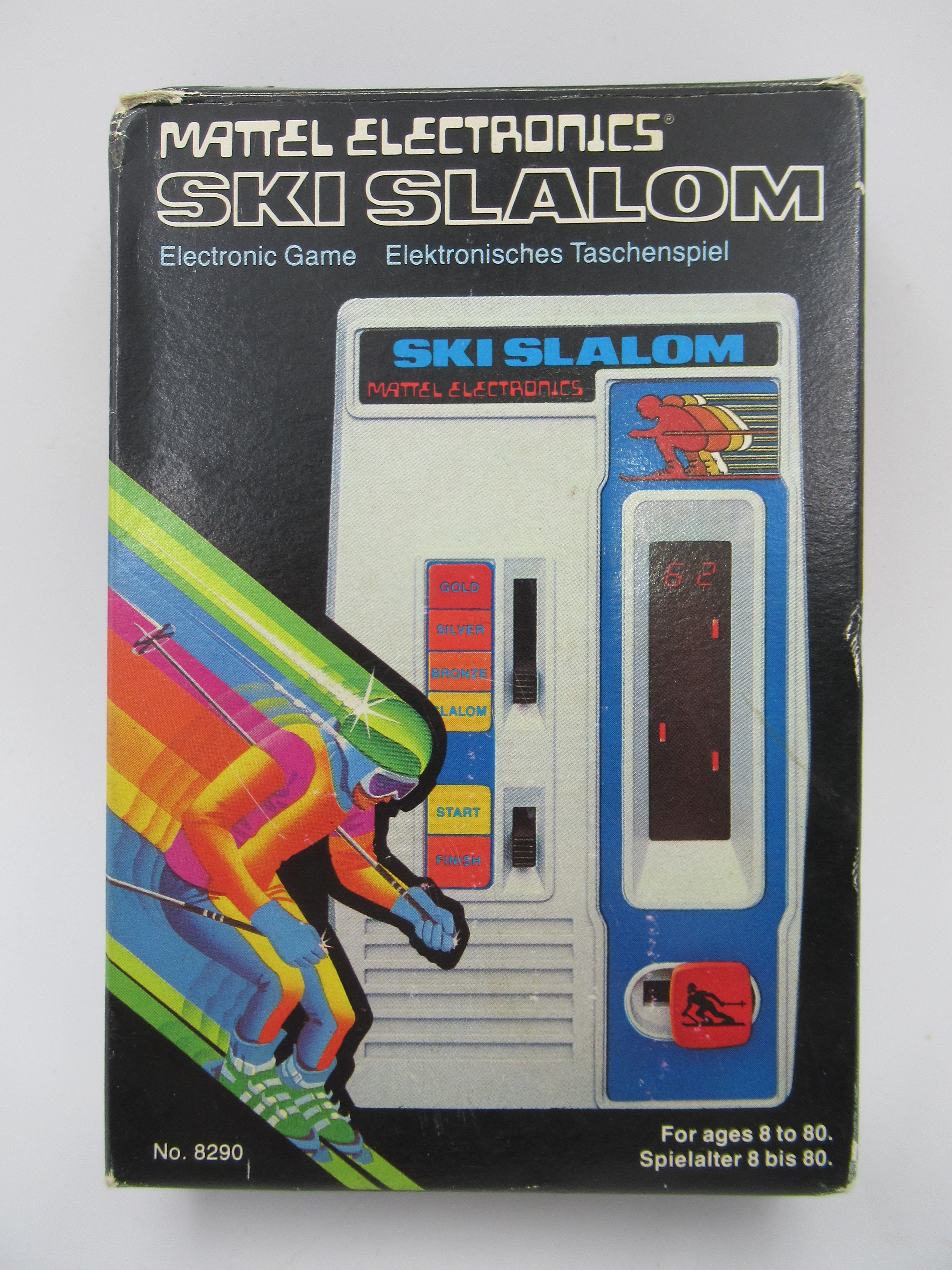 SKI SLALOM Game with Box - Mattel Electronics (1980) Vintage Toy