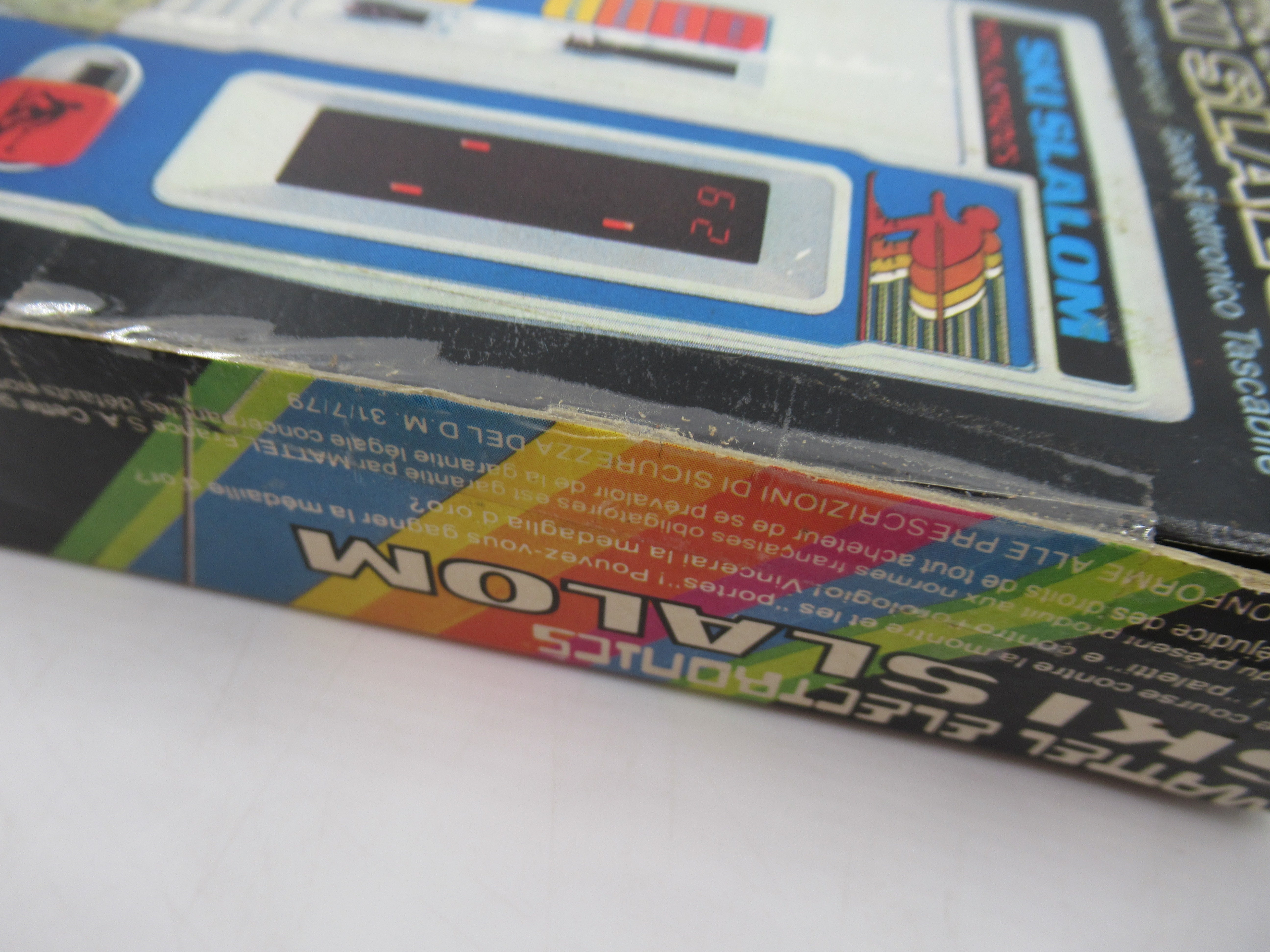 SKI SLALOM Game with Box - Mattel Electronics (1980) Vintage Toy