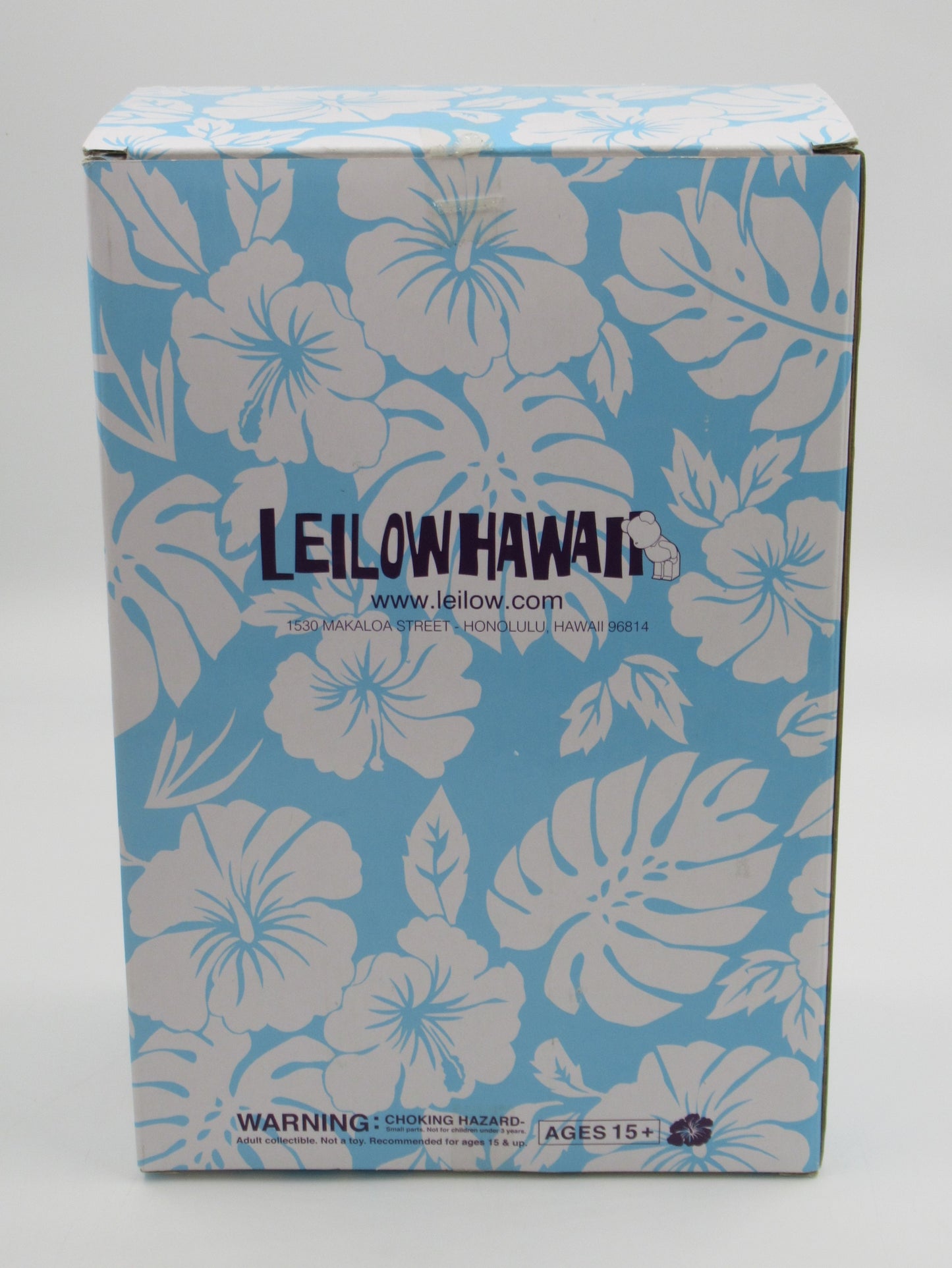 BEARBRICK Leilow Hawaii 400% & 100% Figure Set - Medicom Toy (2007) Blue Art Toy